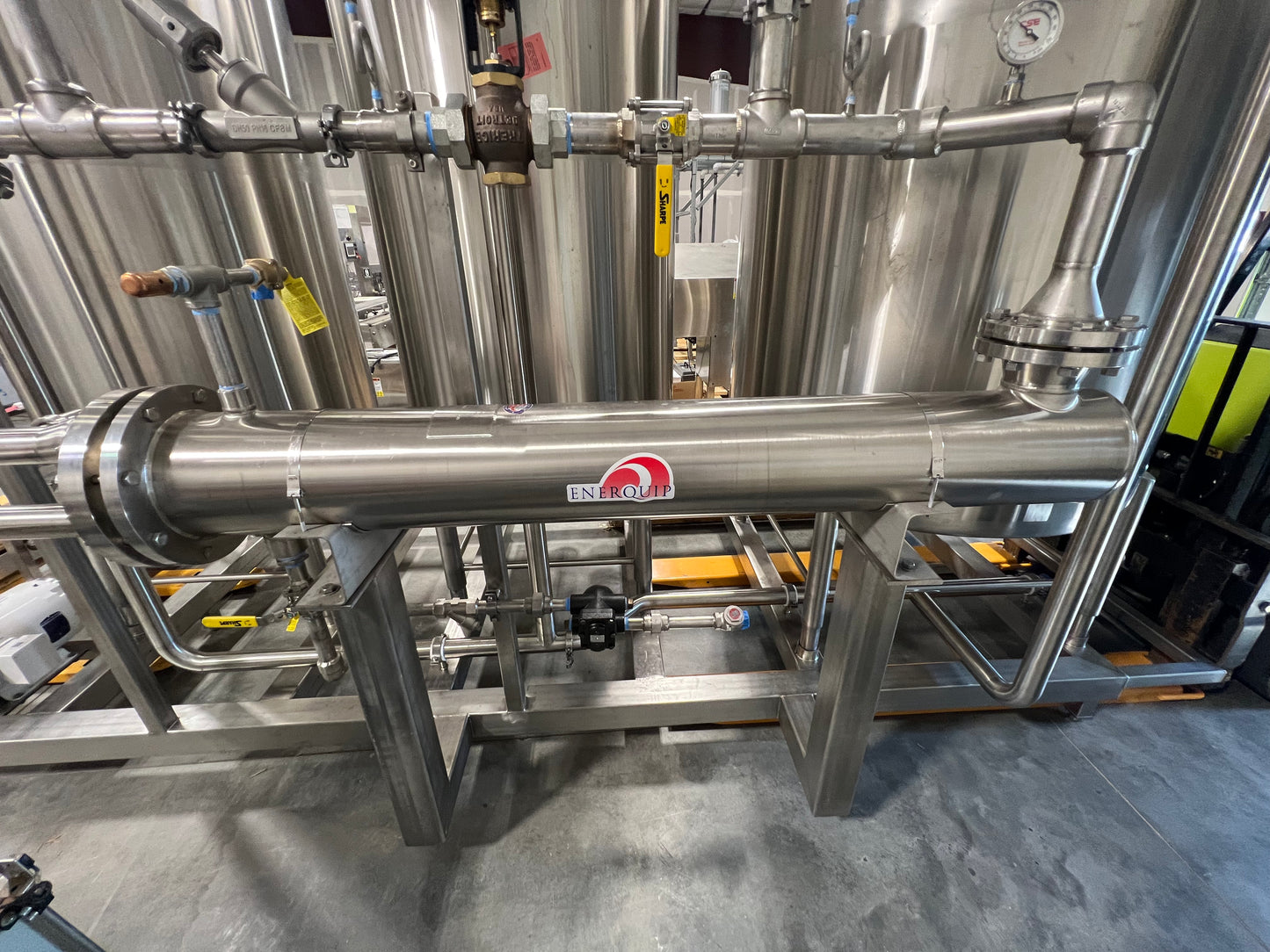 NEW - CIP SKID - 3 Tank Automatic CIP Skid with Heat Exchanger and Chemical Injection