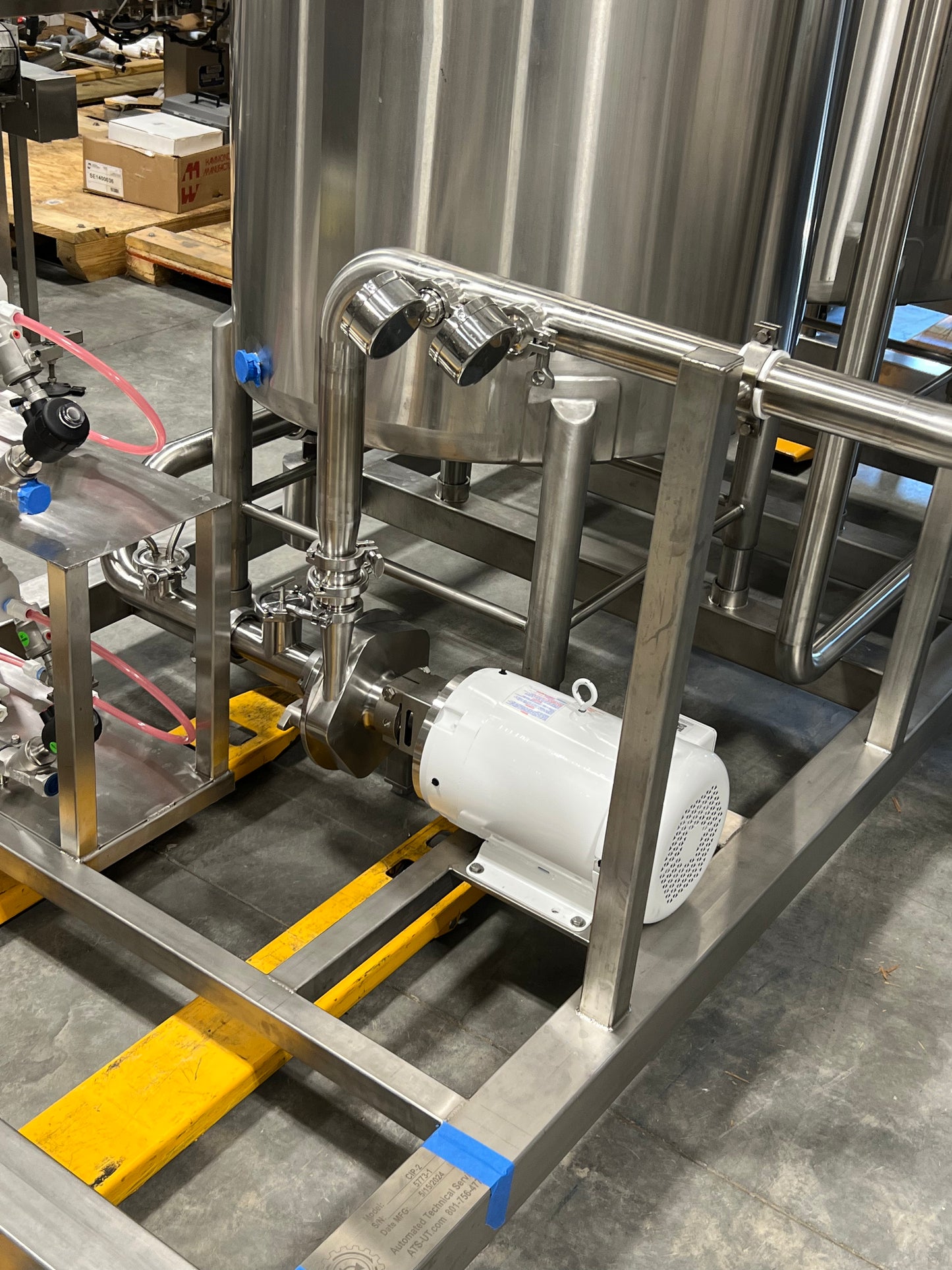 NEW - CIP SKID - 3 Tank Automatic CIP Skid with Heat Exchanger and Chemical Injection