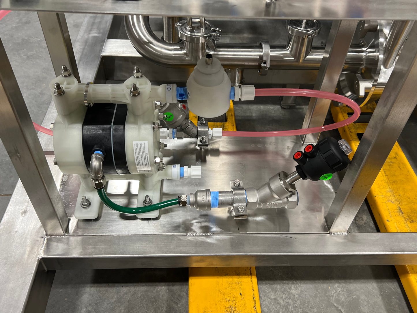 NEW - CIP SKID - 3 Tank Automatic CIP Skid with Heat Exchanger and Chemical Injection