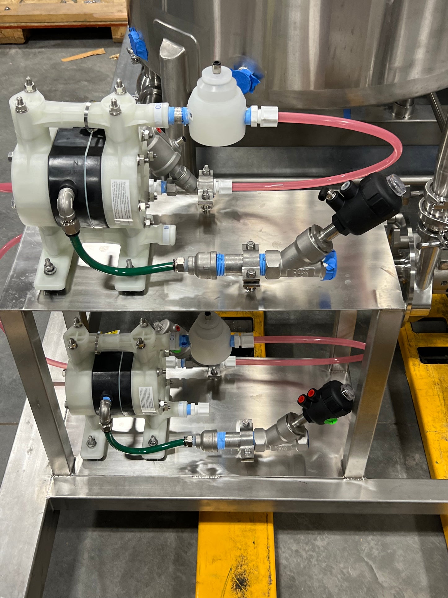 NEW - CIP SKID - 3 Tank Automatic CIP Skid with Heat Exchanger and Chemical Injection