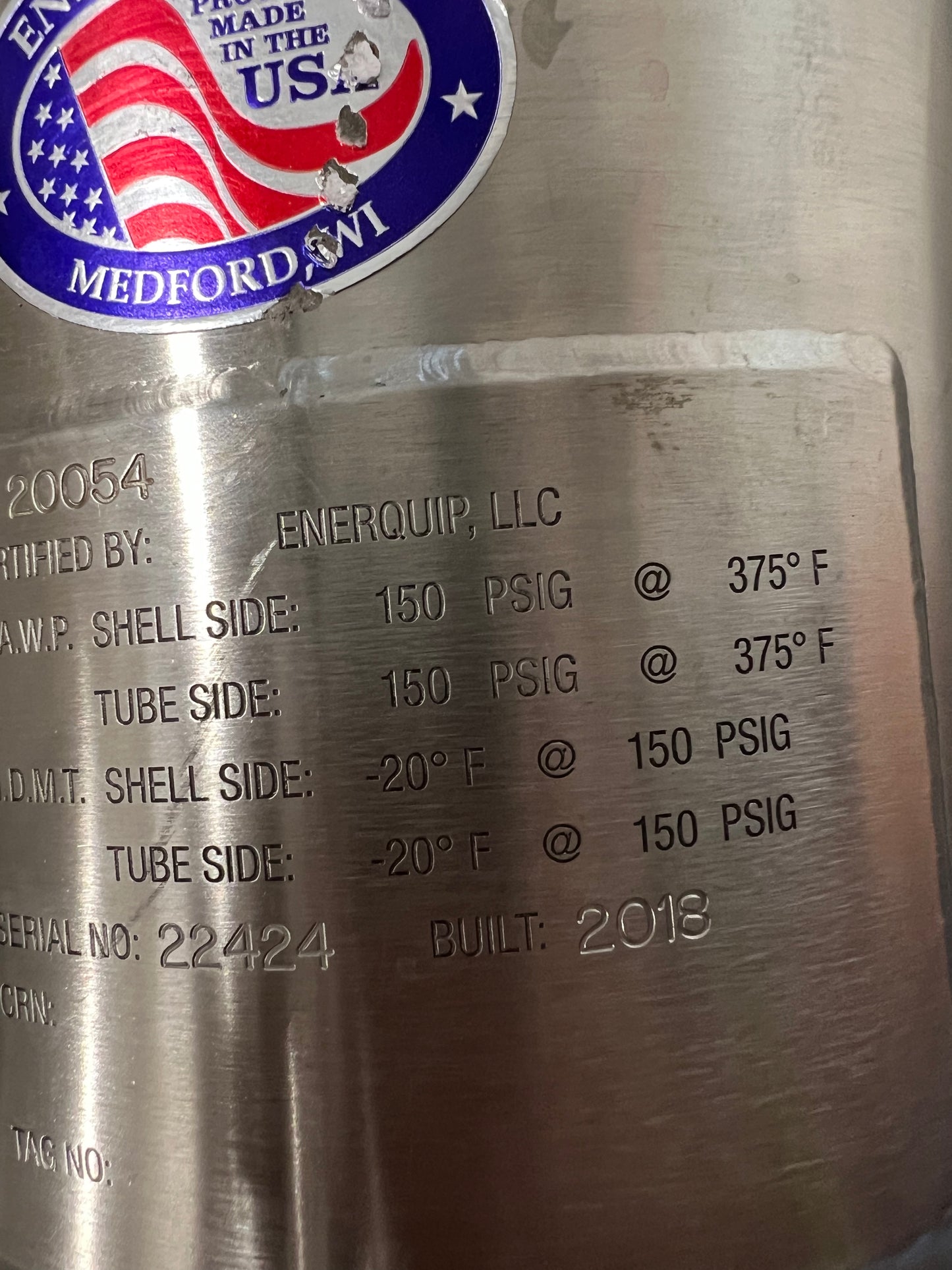 NEW - CIP SKID - 3 Tank Automatic CIP Skid with Heat Exchanger and Chemical Injection