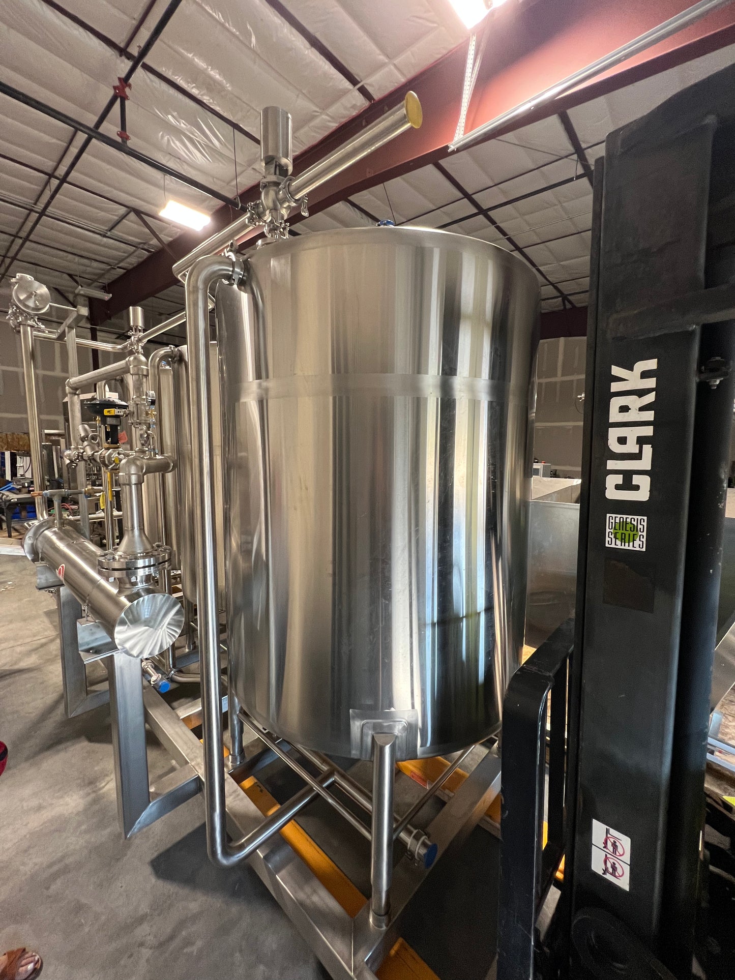 NEW - CIP SKID - 3 Tank Automatic CIP Skid with Heat Exchanger and Chemical Injection