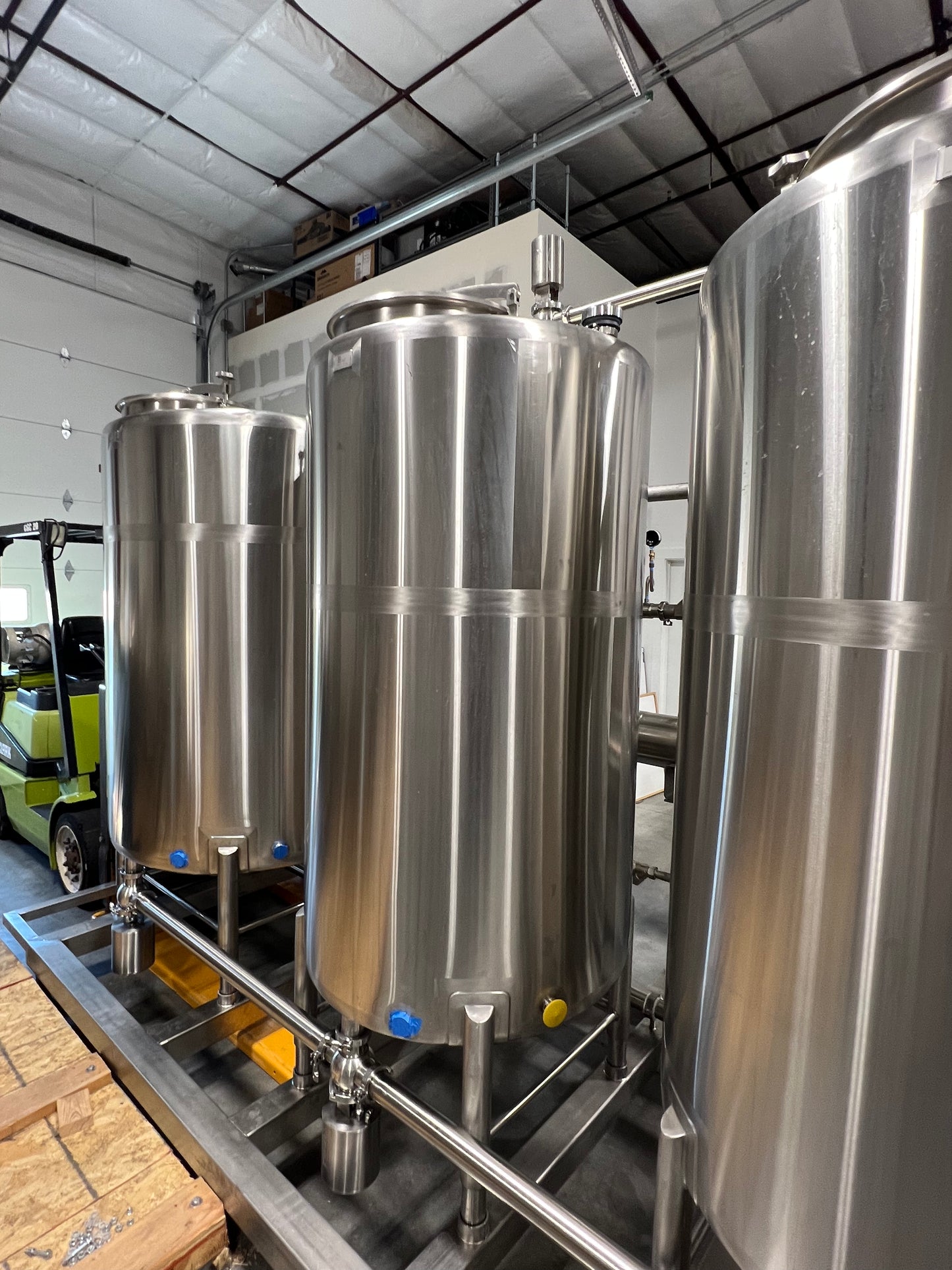 NEW - CIP SKID - 3 Tank Automatic CIP Skid with Heat Exchanger and Chemical Injection