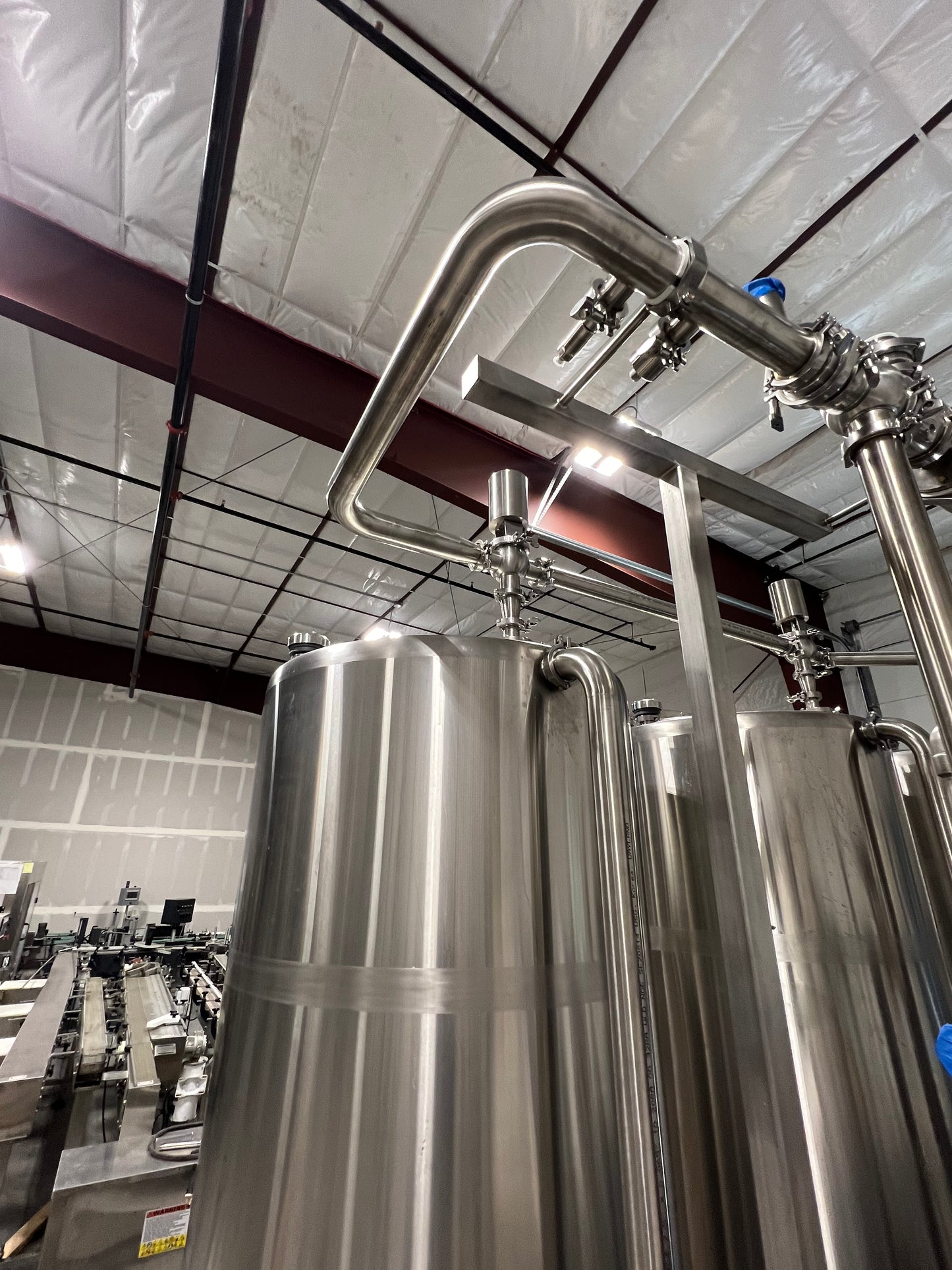 NEW - CIP SKID - 3 Tank Automatic CIP Skid with Heat Exchanger and Chemical Injection