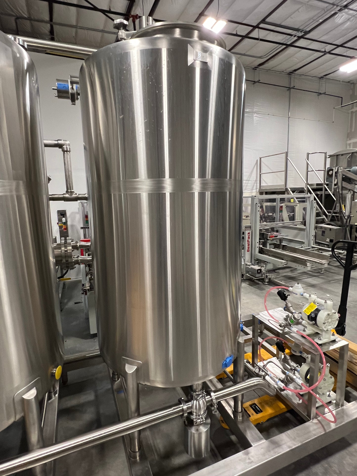 NEW - CIP SKID - 3 Tank Automatic CIP Skid with Heat Exchanger and Chemical Injection