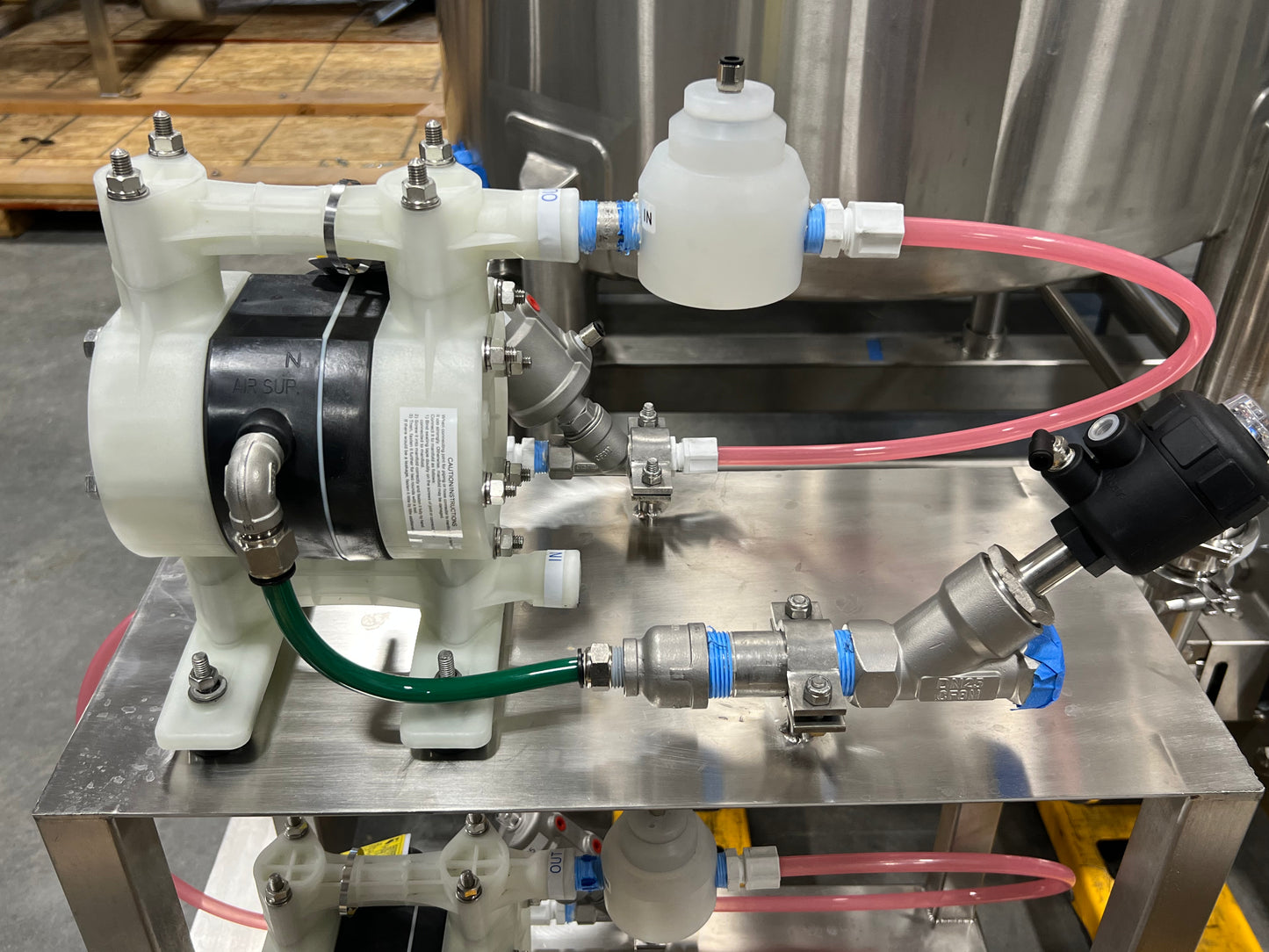 NEW - CIP SKID - 3 Tank Automatic CIP Skid with Heat Exchanger and Chemical Injection