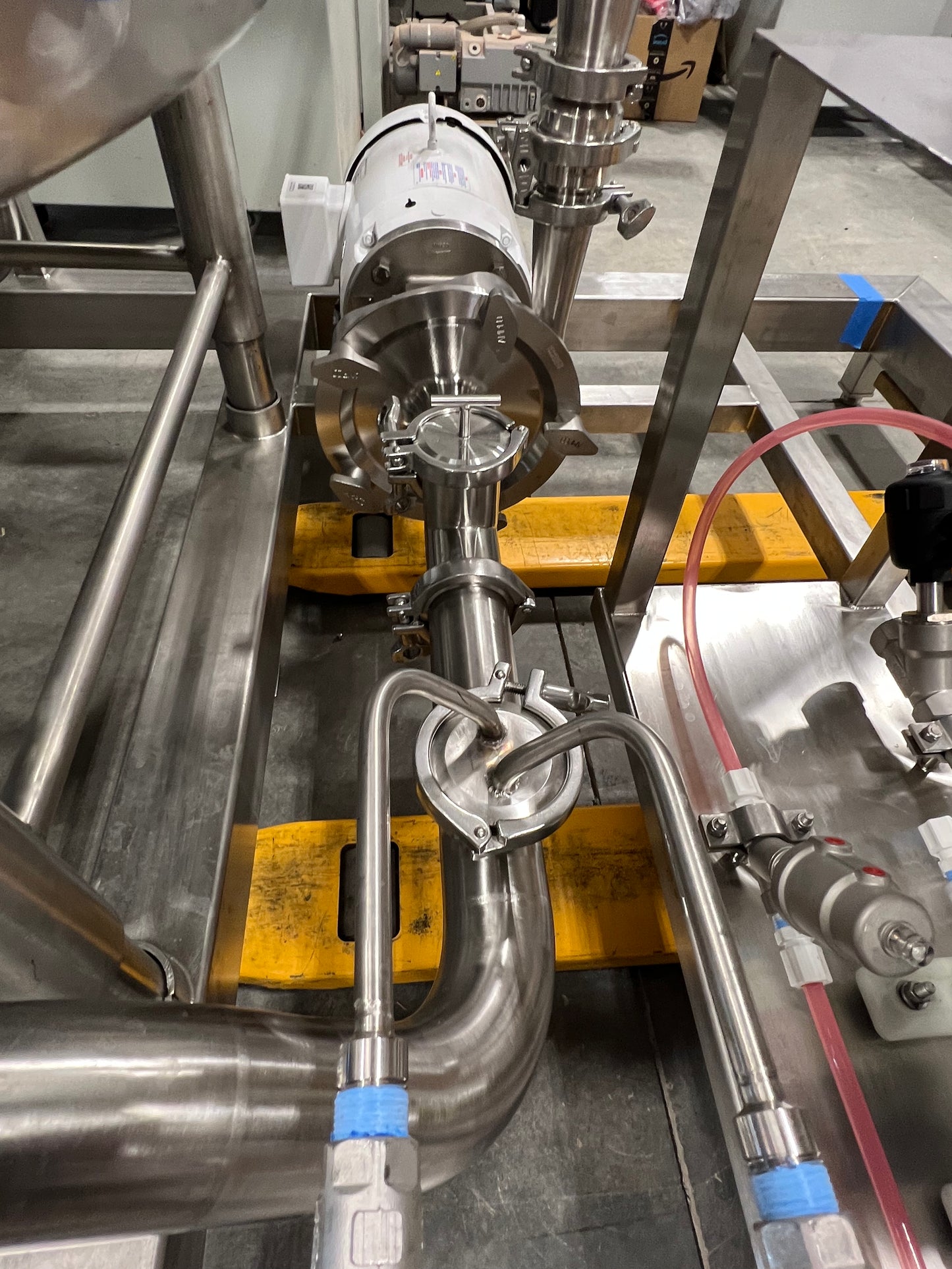 NEW - CIP SKID - 3 Tank Automatic CIP Skid with Heat Exchanger and Chemical Injection