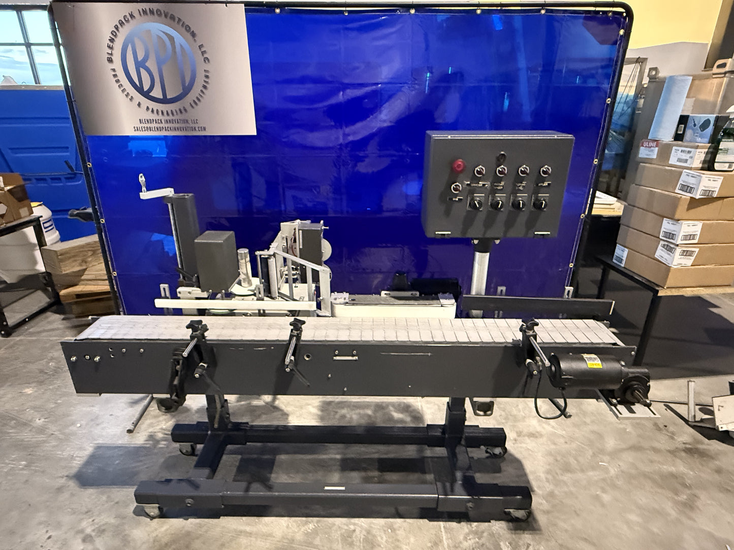 Used Universal Labeler, Park Products, Inc,  Serial # TA2B-285