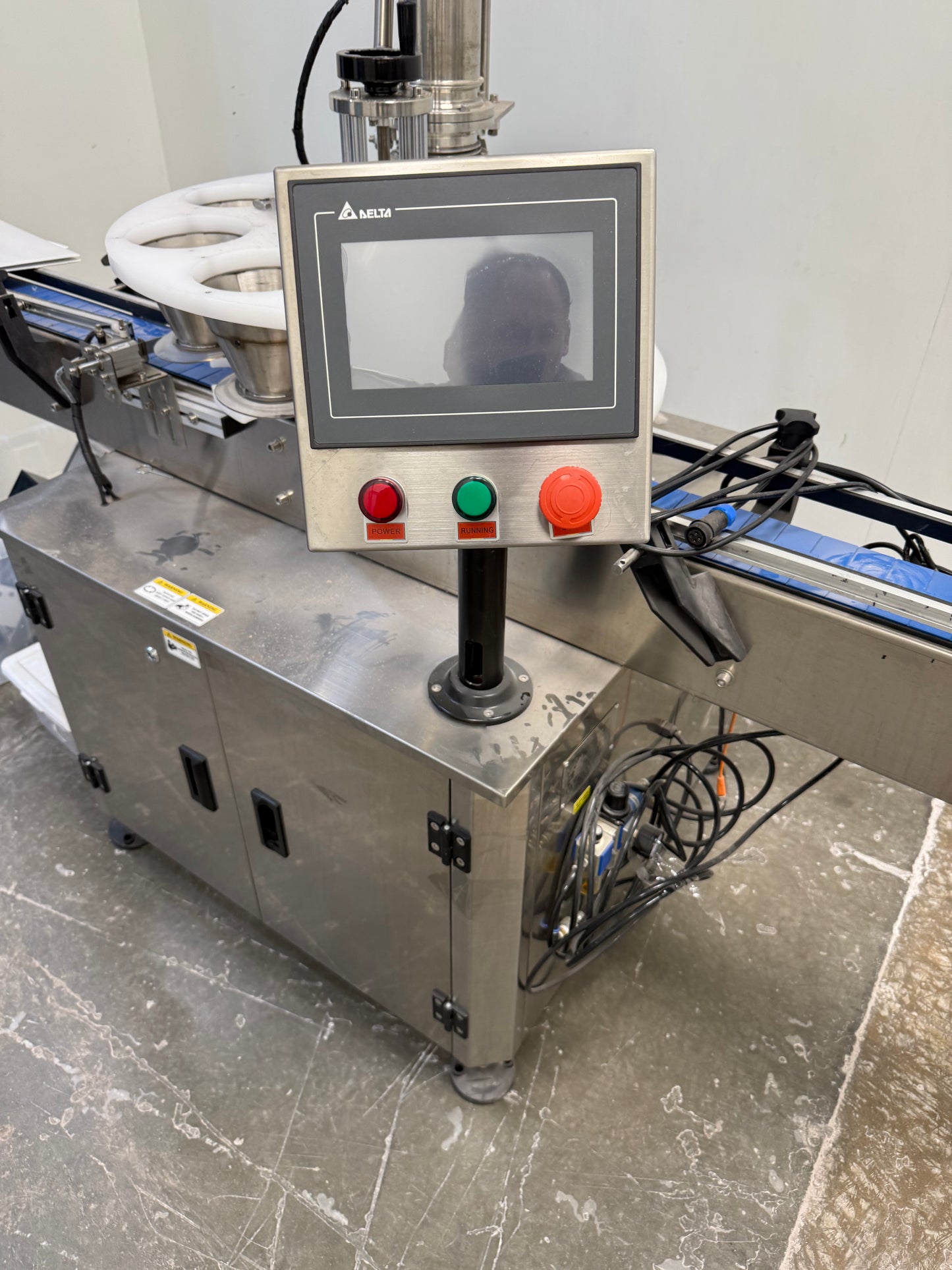 Slightly Used - Full Tub Filling Production Line - Tub Filler, Tub Sealer, Tub Capper, Spee-dee Filler, Conveyor sections