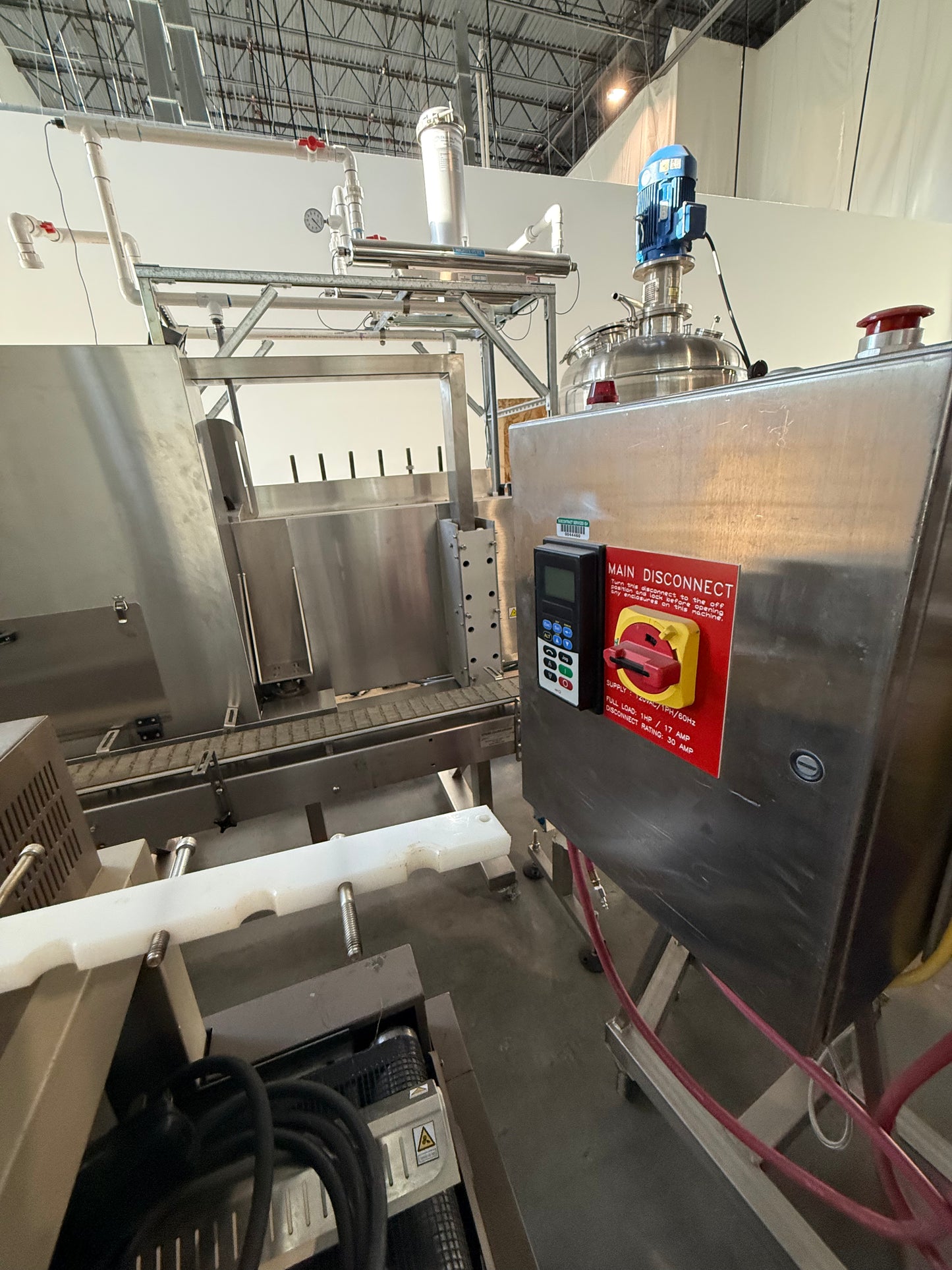 Used Admix High Shear Mixer, Model 80RS60SS, Serial Number 22109, Used Admix, Pneumatic Lift Stand MHL-101-SS