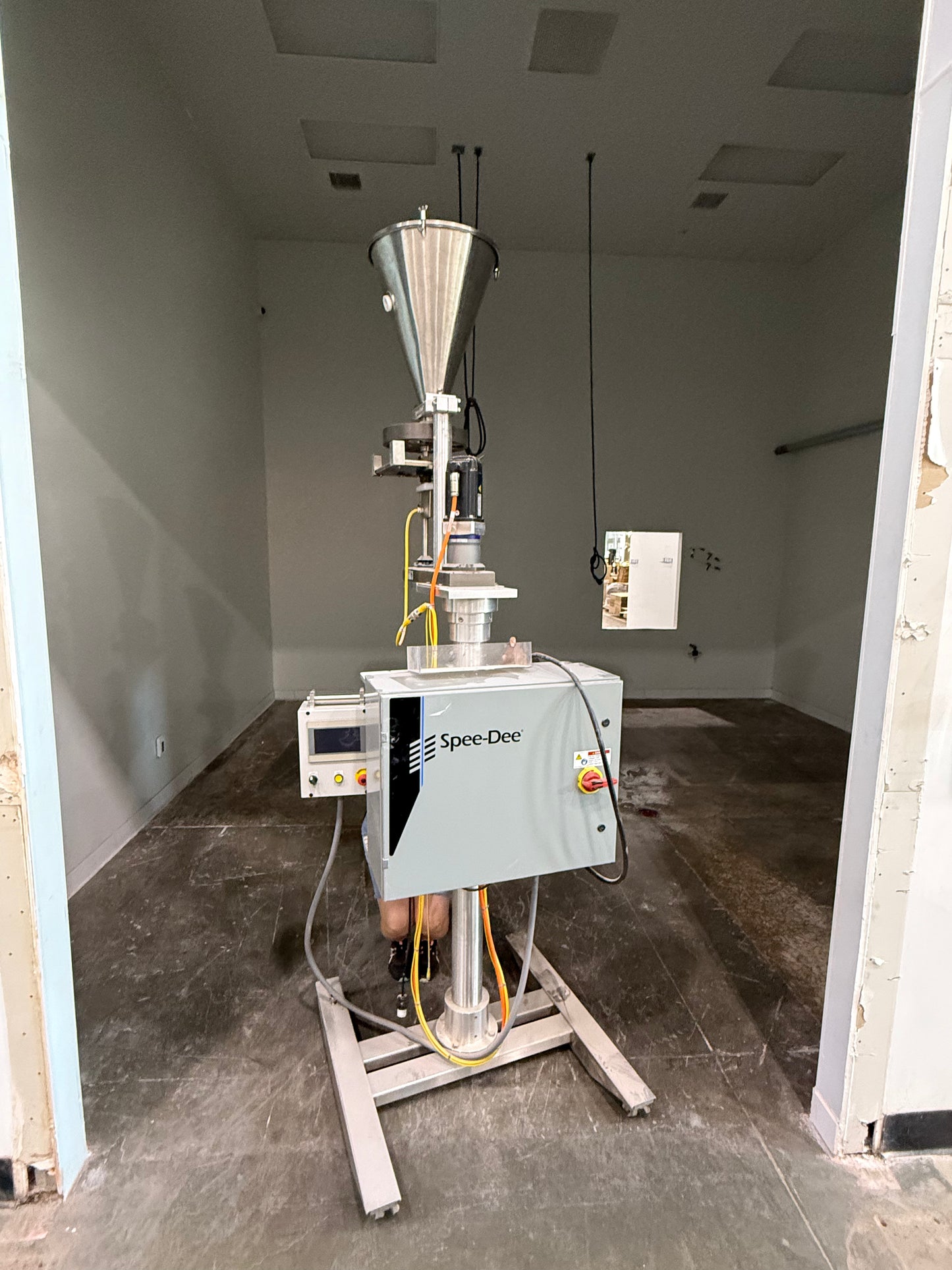 Slightly Used - Full Tub Filling Production Line - Tub Filler, Tub Sealer, Tub Capper, Spee-dee Filler, Conveyor sections