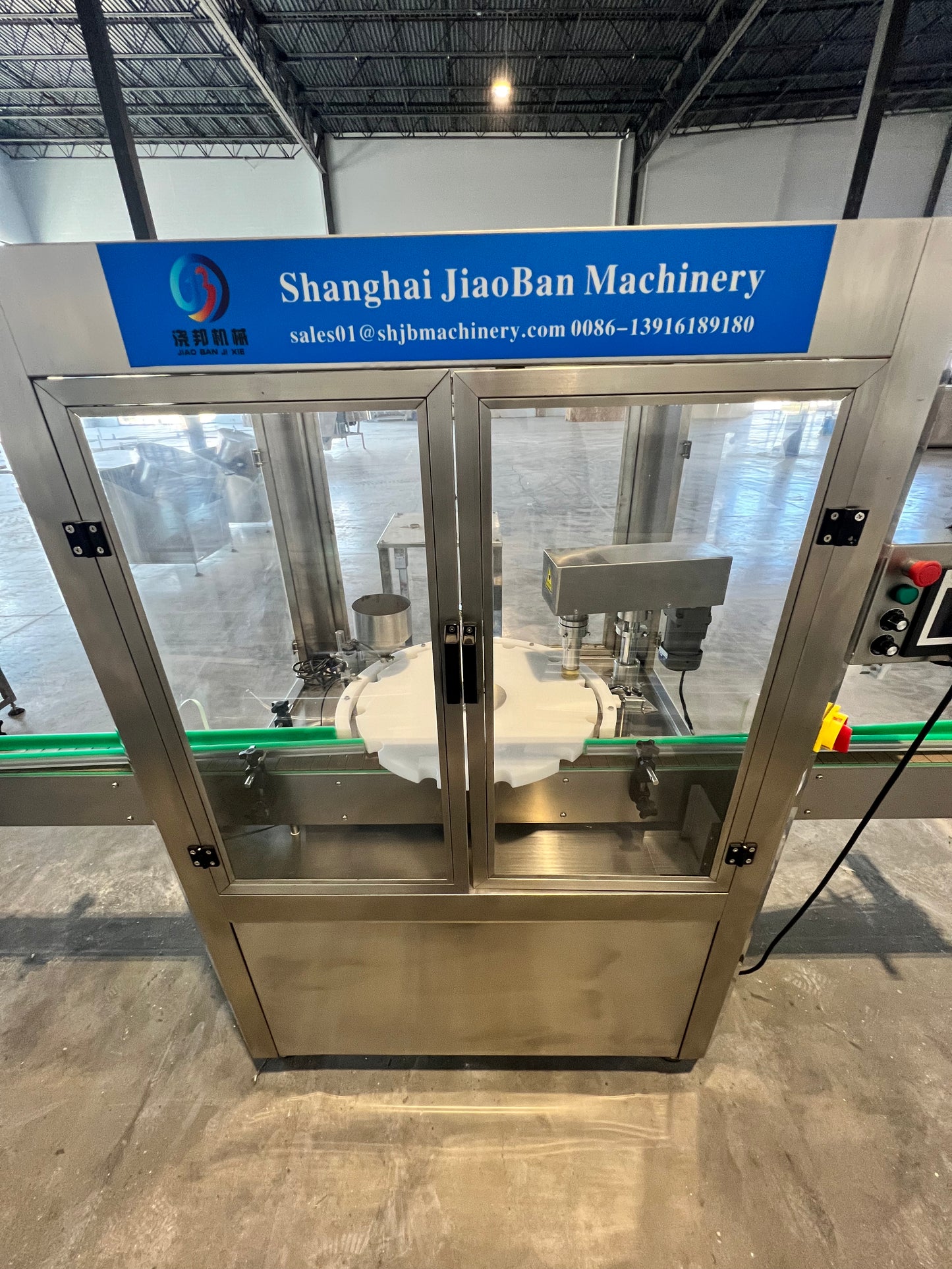 Like New Filler and Capper Lid Bowl with mini Hopper - Shanghai JiaoBan Machinery