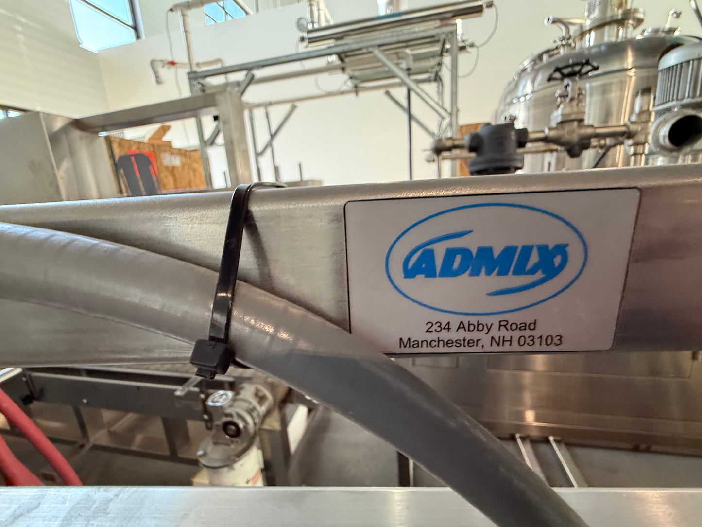 Used Admix High Shear Mixer, Model 80RS60SS, Serial Number 22109, Used Admix, Pneumatic Lift Stand MHL-101-SS