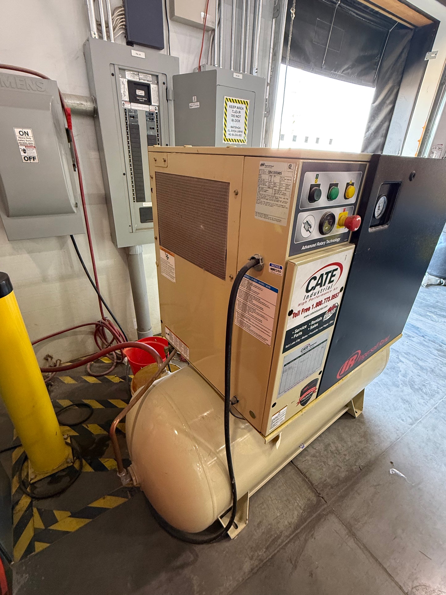 Used Ingersol Rand Air Compressor - Model R11i's - Less Tank and Dryer