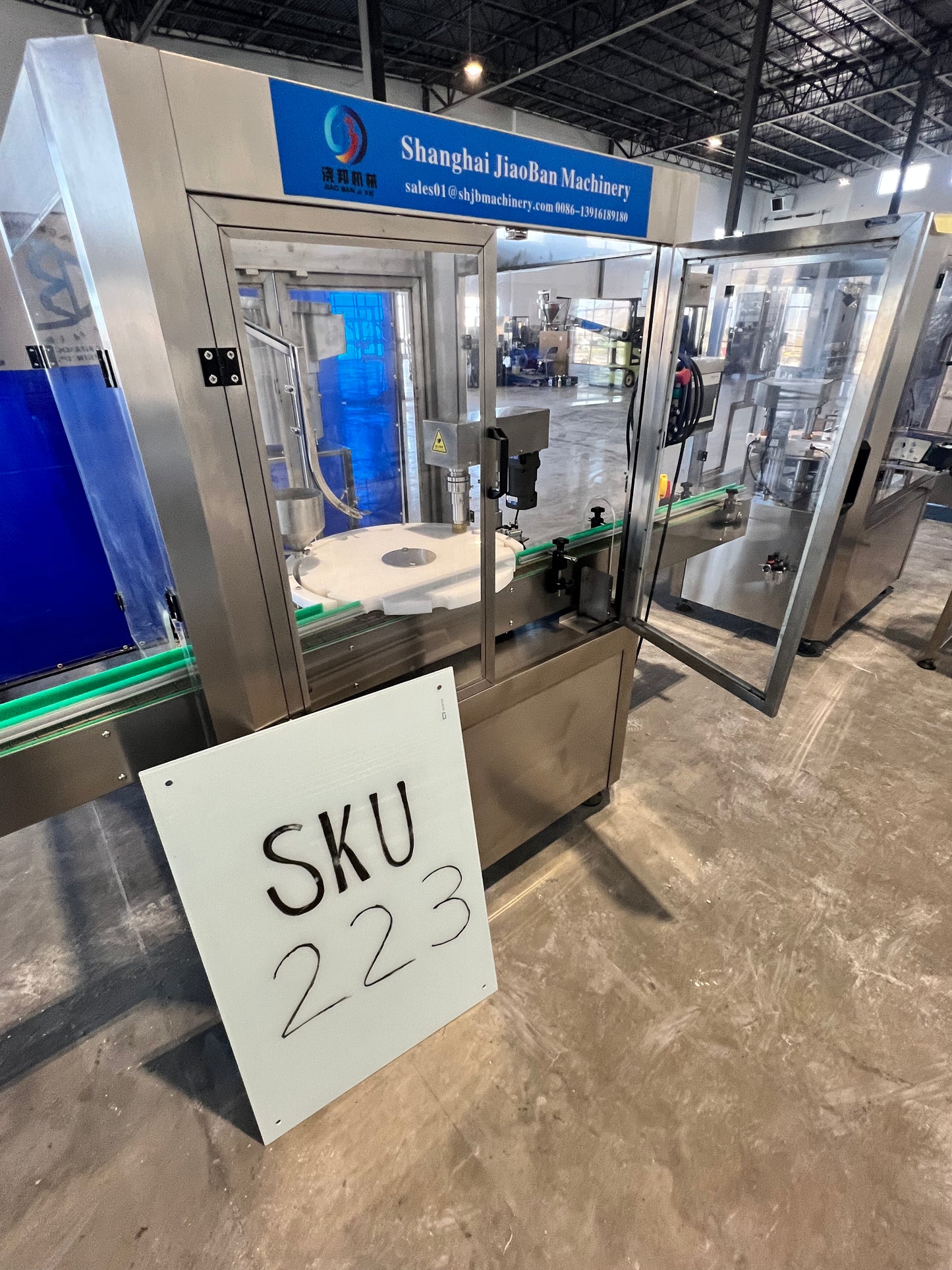 Like New Filler and Capper Lid Bowl with mini Hopper - Shanghai JiaoBan Machinery