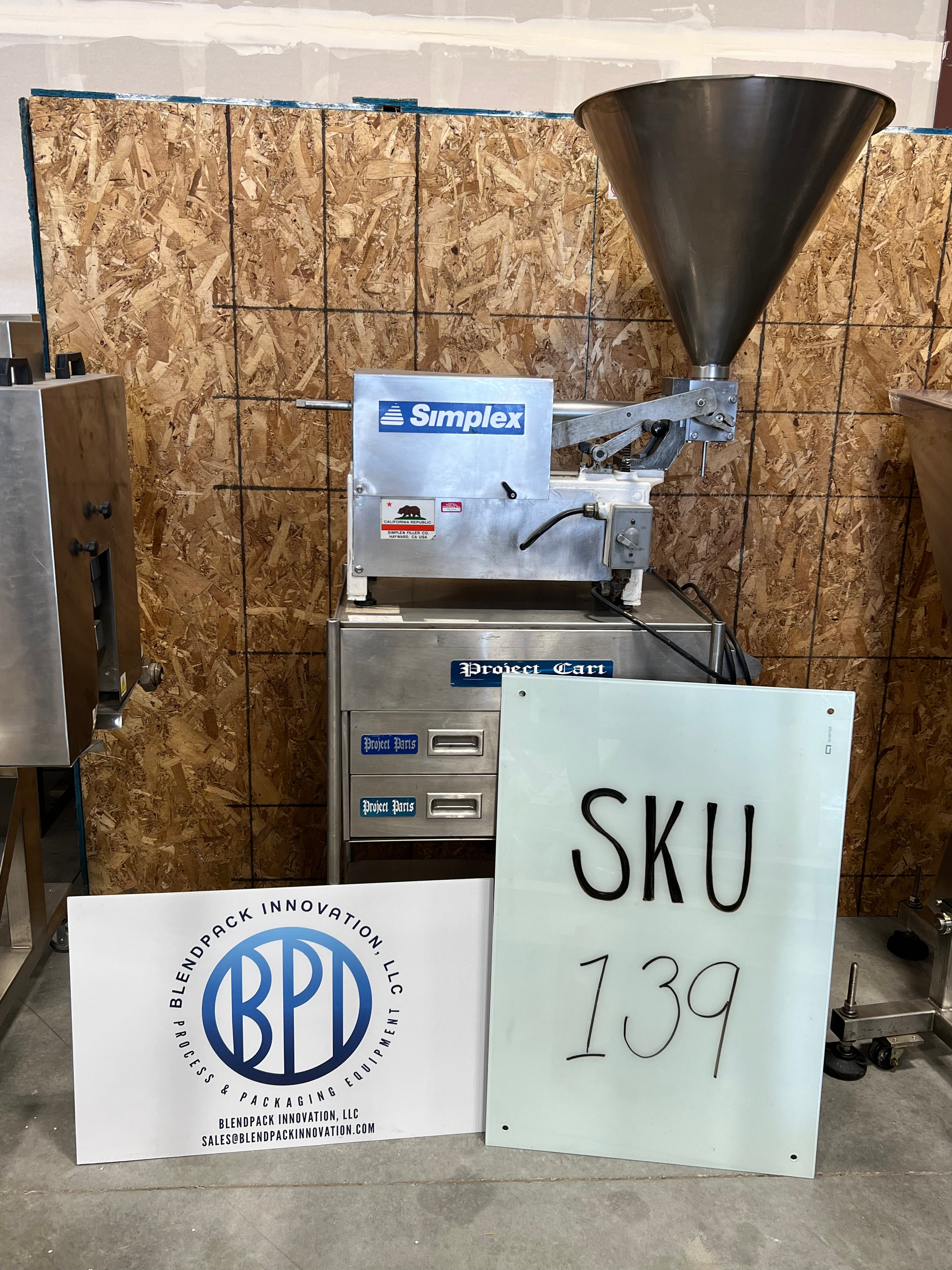 Simplex with Hopper and Portable cart with drawers – BlendPack Innovation