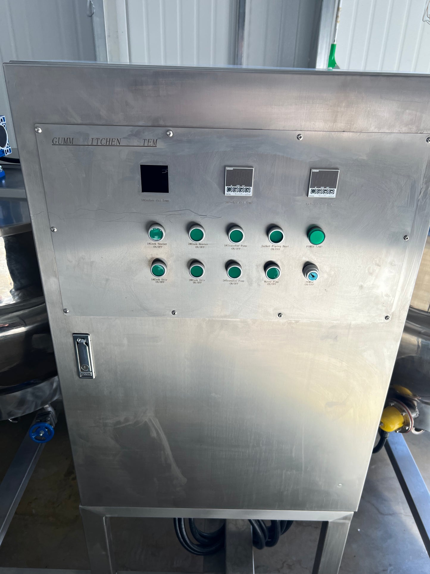 Tank - Mixing tank system - Model # GD150, 2 Tank, 150 liter each, SS Batching Skid with Controls, Scraper Agitation, KQ-500L, 50 Hz, Single Phase (pumps not included)