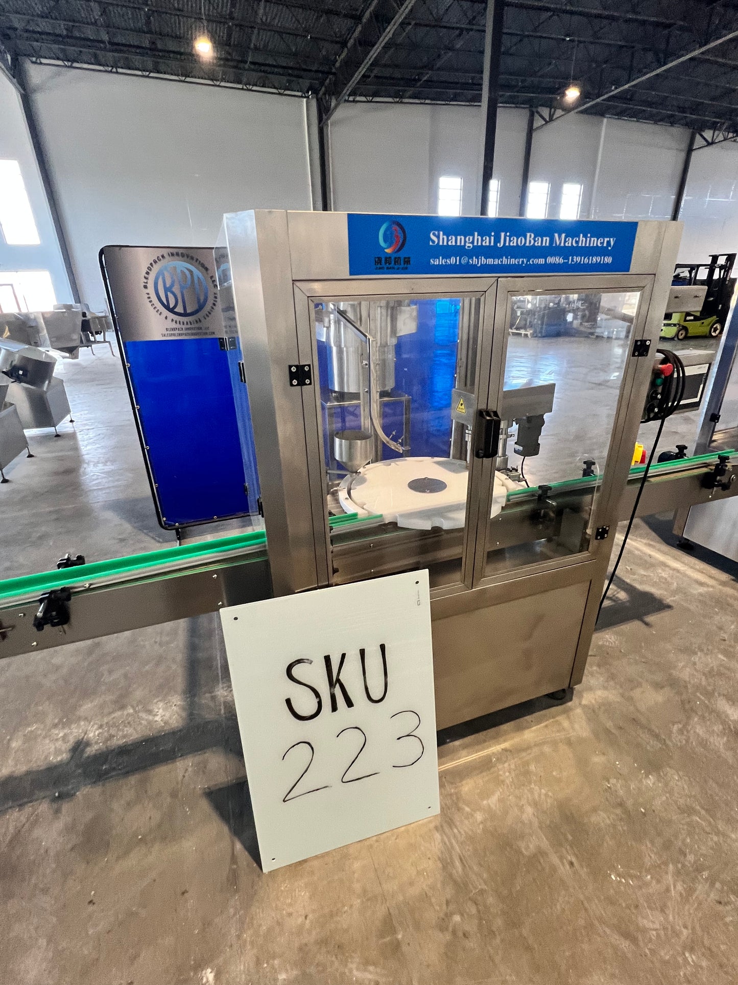 Like New Filler and Capper Lid Bowl with mini Hopper - Shanghai JiaoBan Machinery