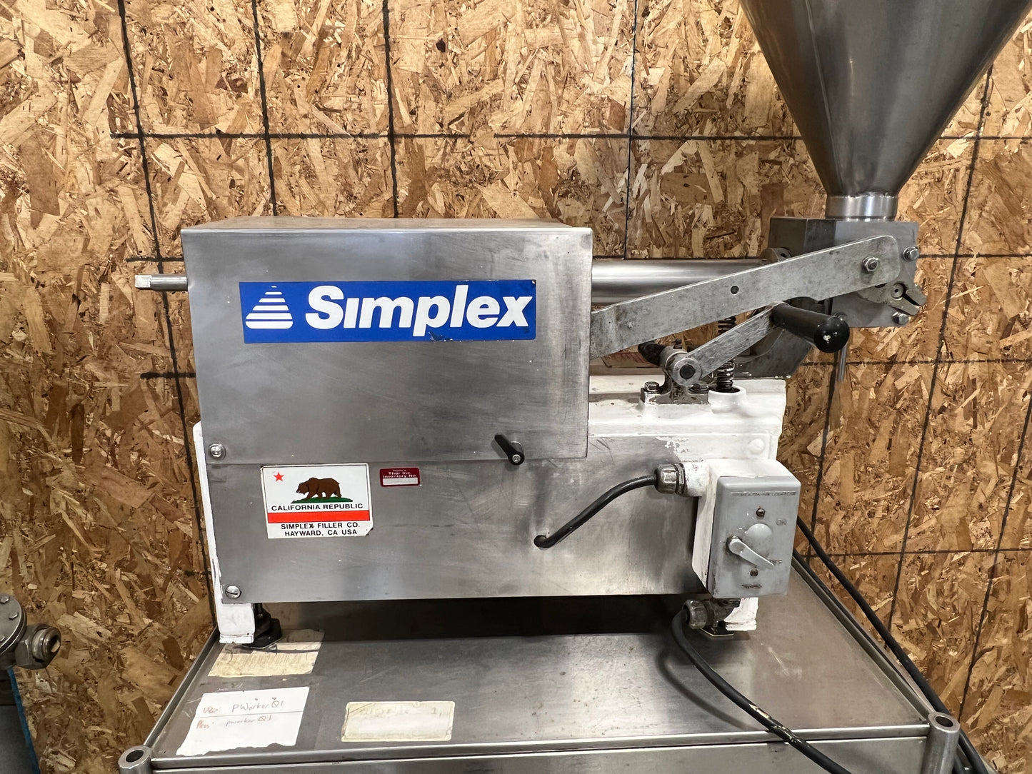 Simplex with Hopper and Portable cart with drawers