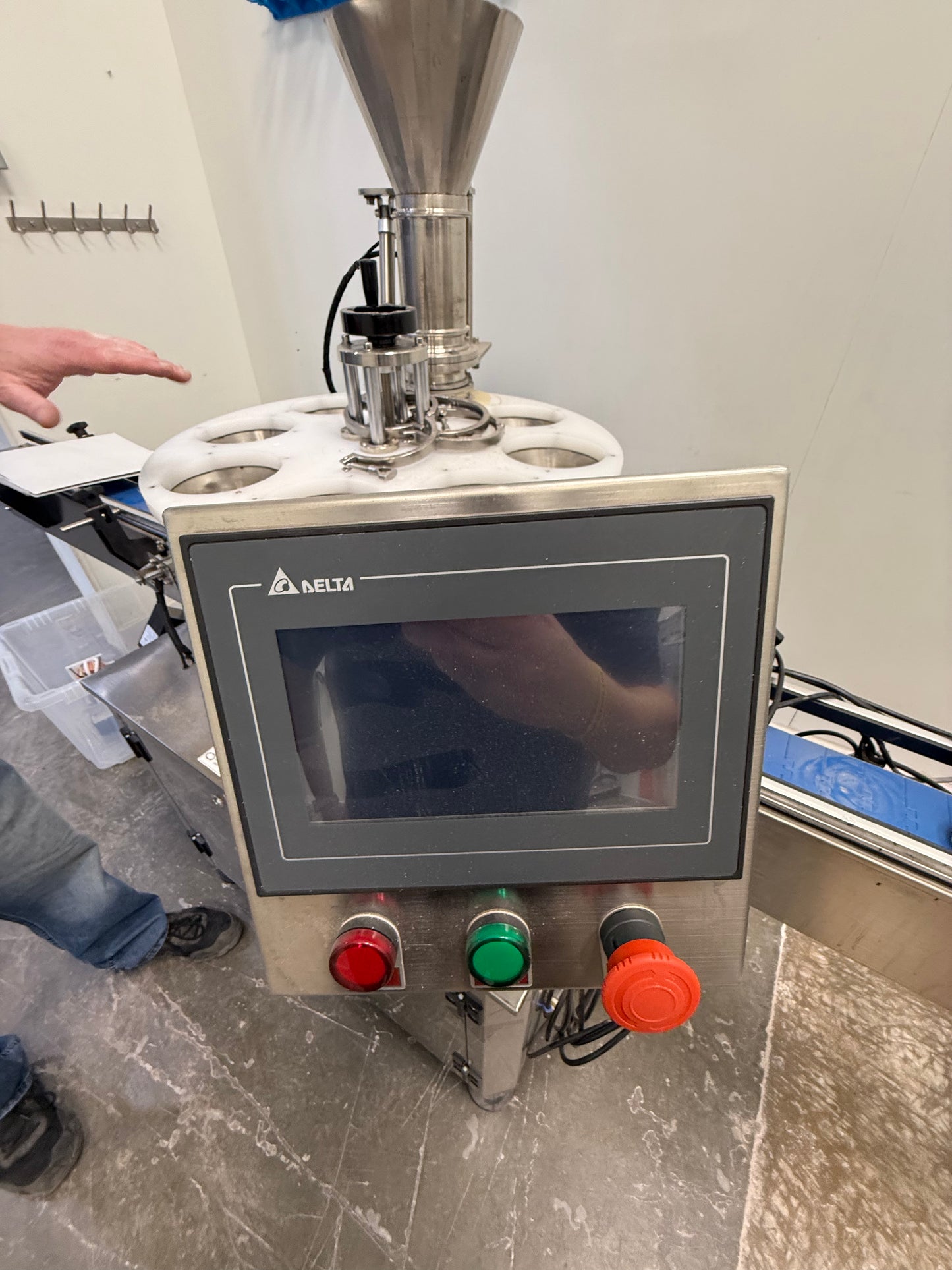 Slightly Used - Full Tub Filling Production Line - Tub Filler, Tub Sealer, Tub Capper, Spee-dee Filler, Conveyor sections