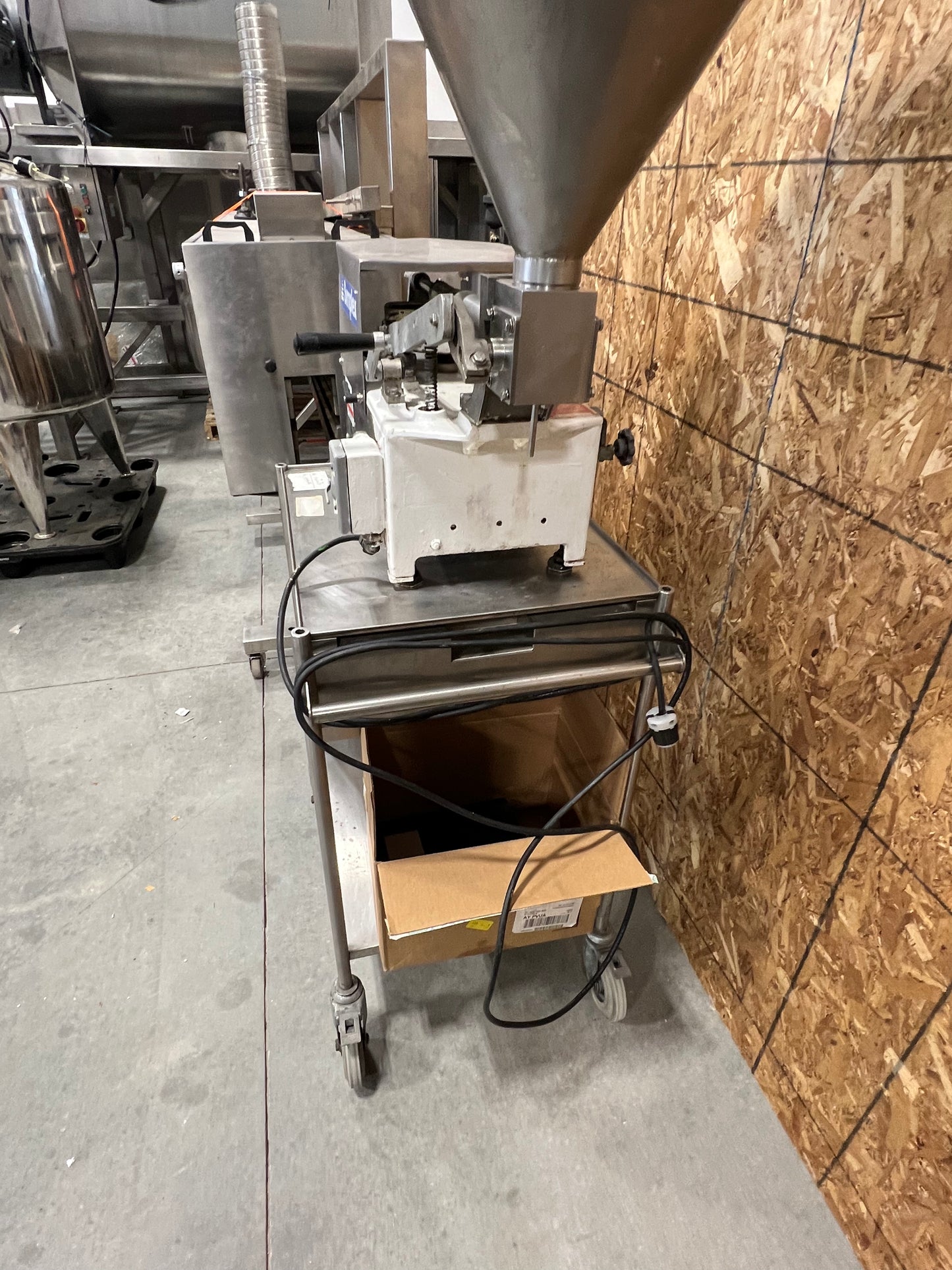 Simplex with Hopper and Portable cart with drawers