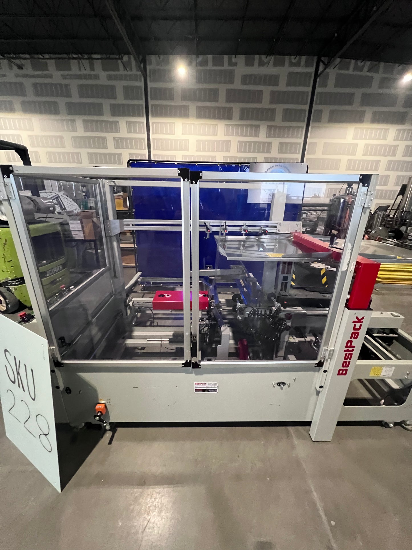 Used Best Pack Automatic Uniform Case Erector & Bottom Sealer, Model ELVSL22-3H