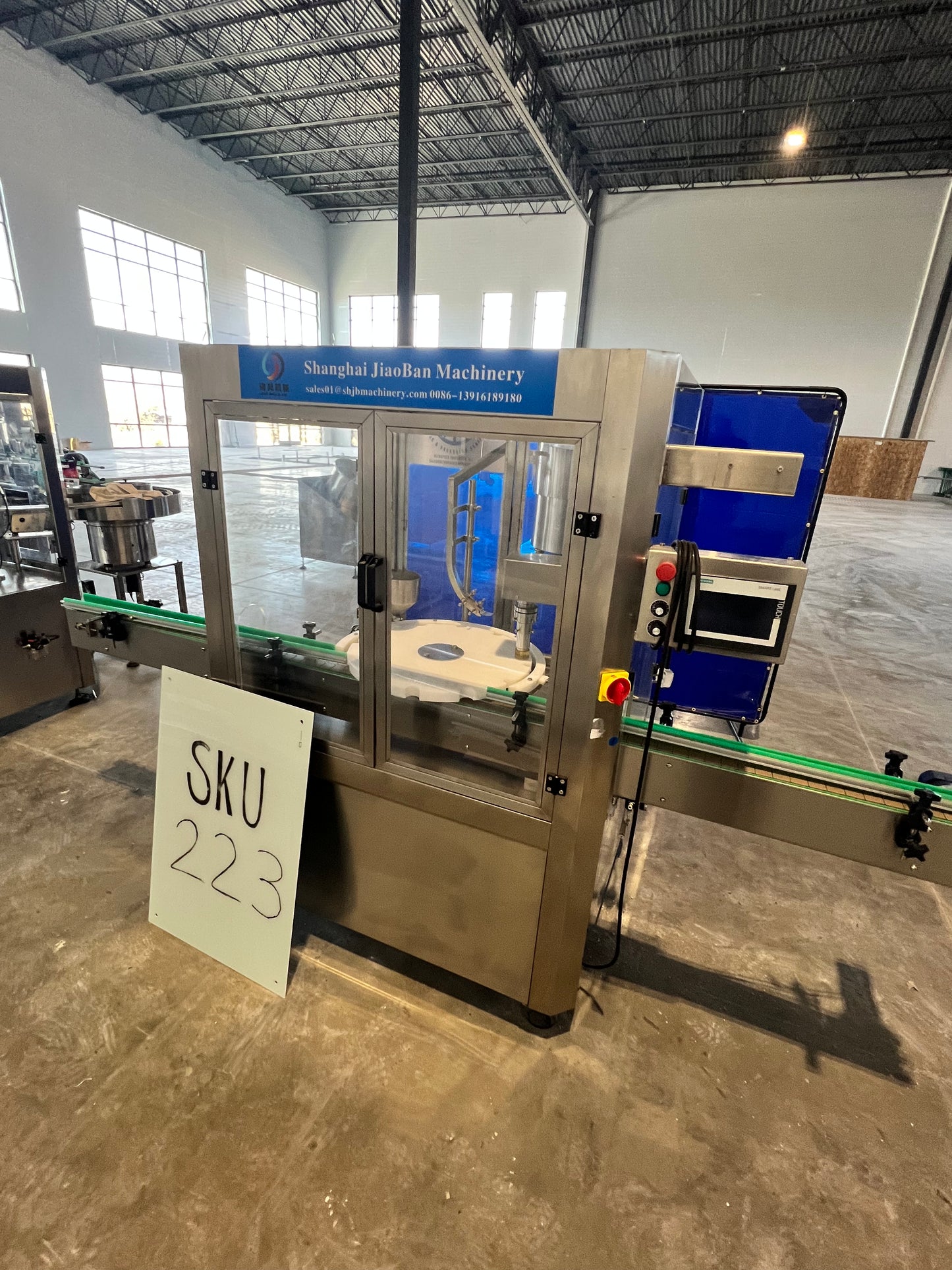 Like New Filler and Capper Lid Bowl with mini Hopper - Shanghai JiaoBan Machinery