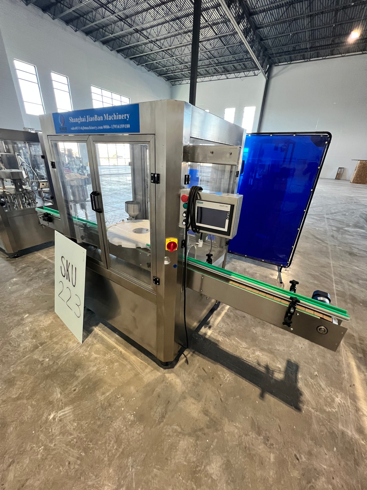 Like New Filler and Capper Lid Bowl with mini Hopper - Shanghai JiaoBan Machinery