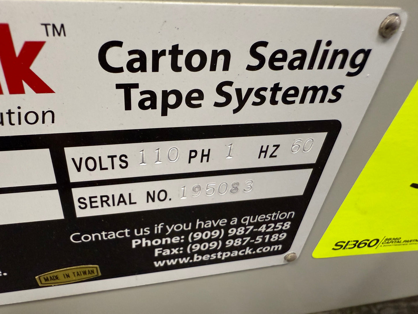 Used Best Pack Fully Automatic Carton Box Sealer - 2"