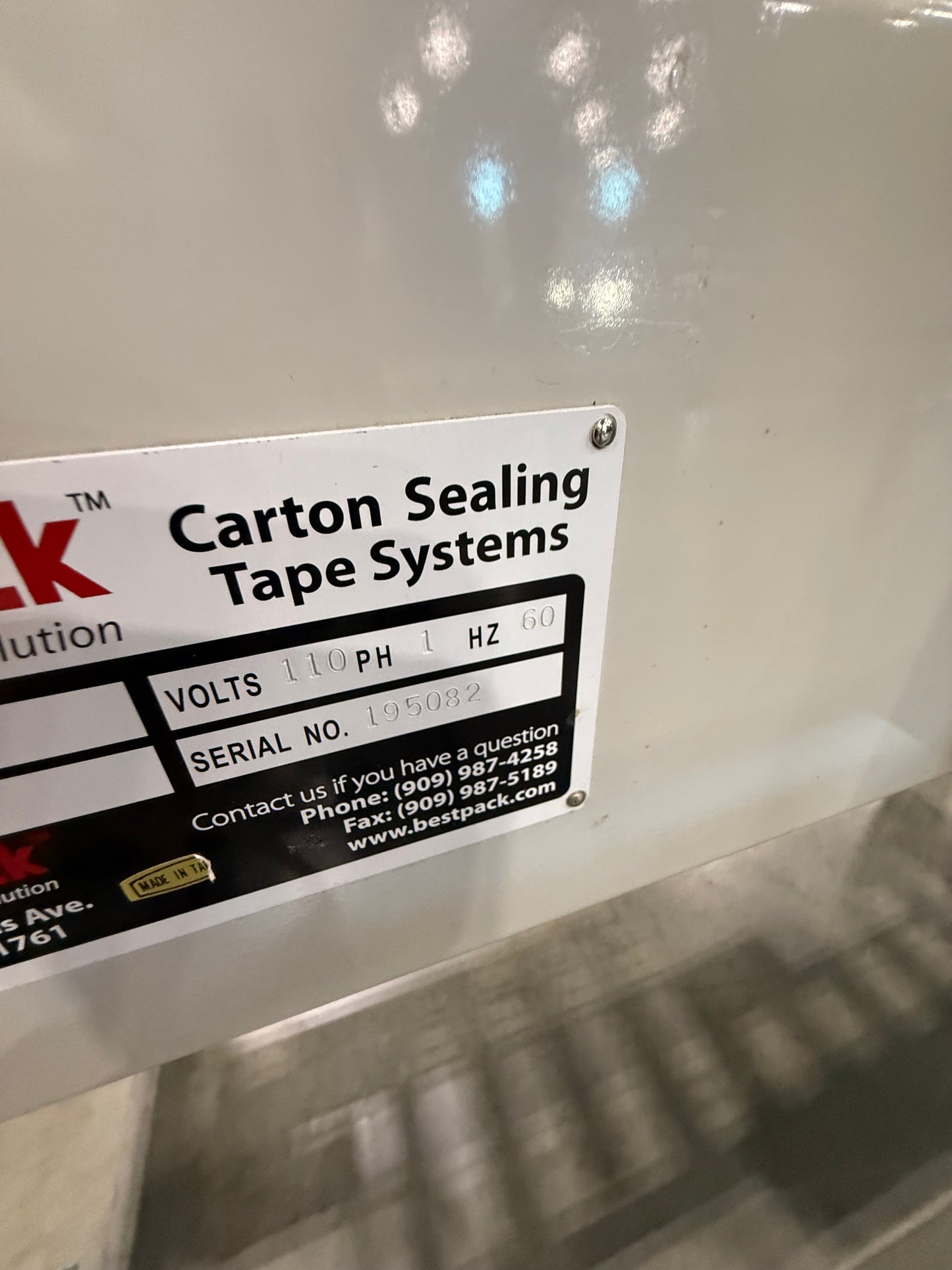 Used Best Pack Automatic Carton Box Sealer - 2"