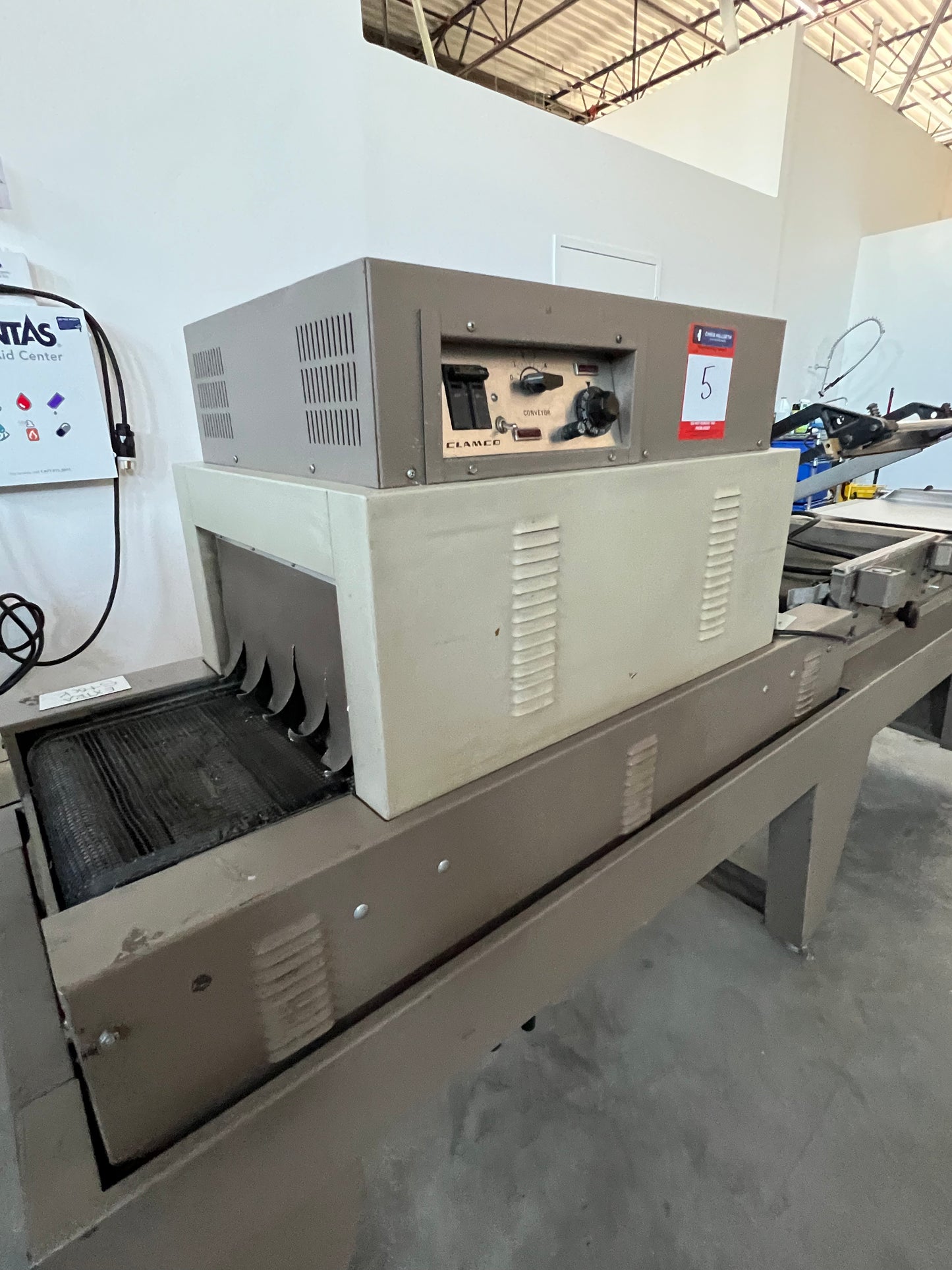 Heat Tunnel, Clampco, Model # 850MB, Serial # 4199 - Inventory Equipment: