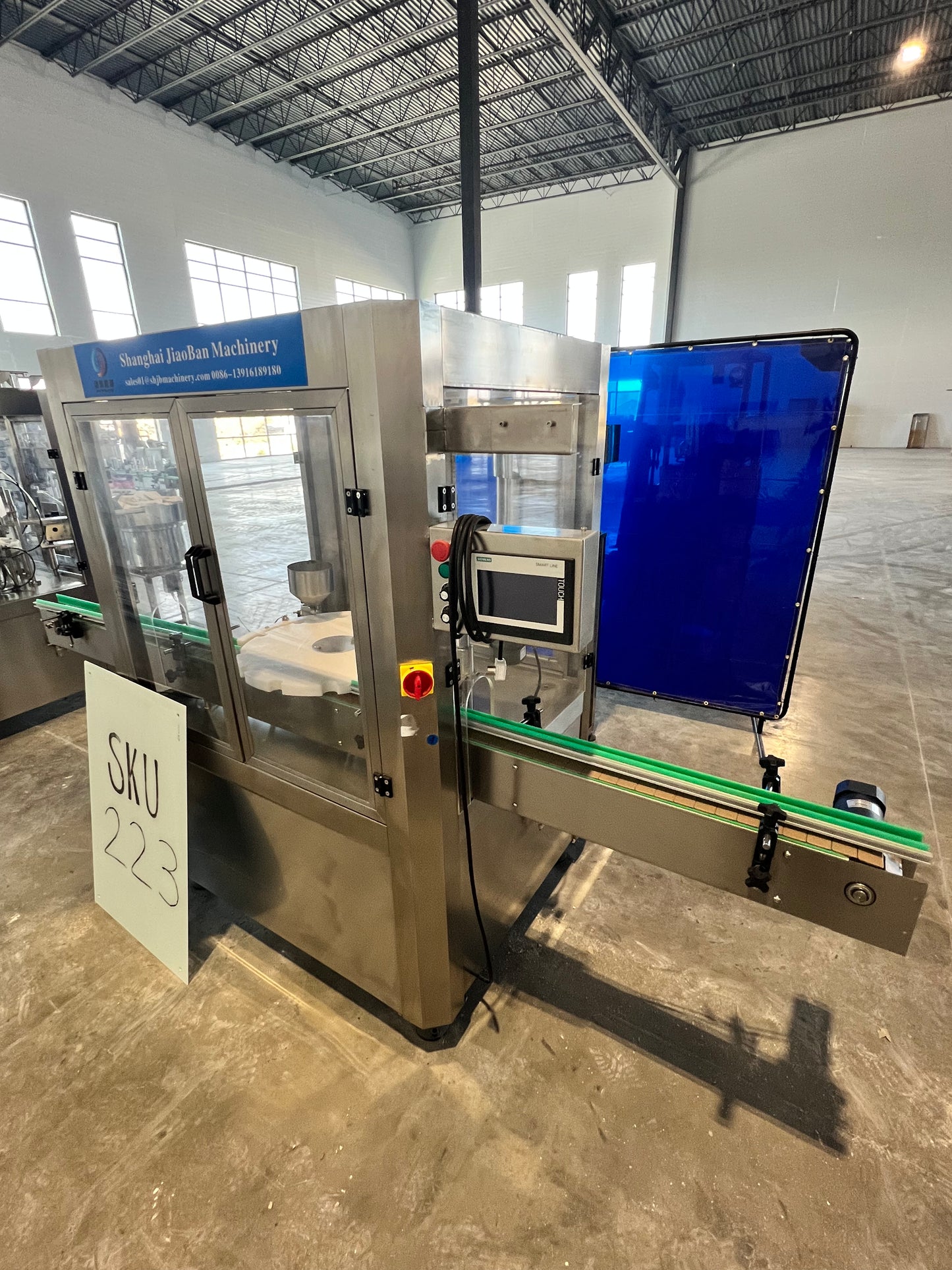 Like New Filler and Capper Lid Bowl with mini Hopper - Shanghai JiaoBan Machinery