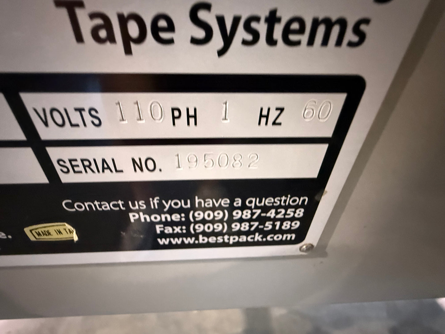 Used Best Pack Automatic Carton Box Sealer - 2"