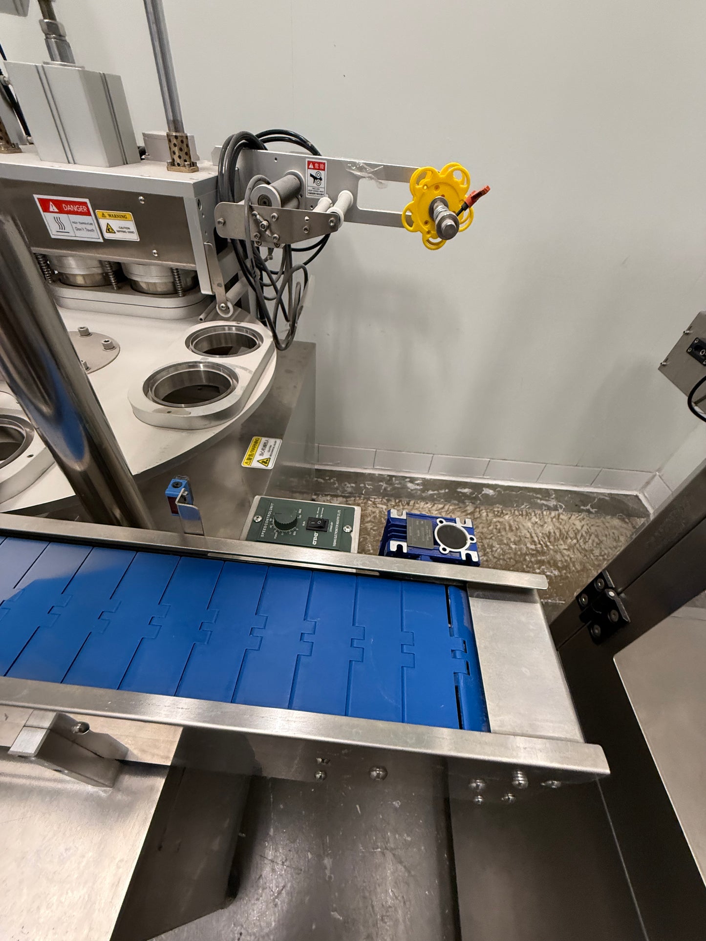 Slightly Used - Full Tub Filling Production Line - Tub Filler, Tub Sealer, Tub Capper, Spee-dee Filler, Conveyor sections