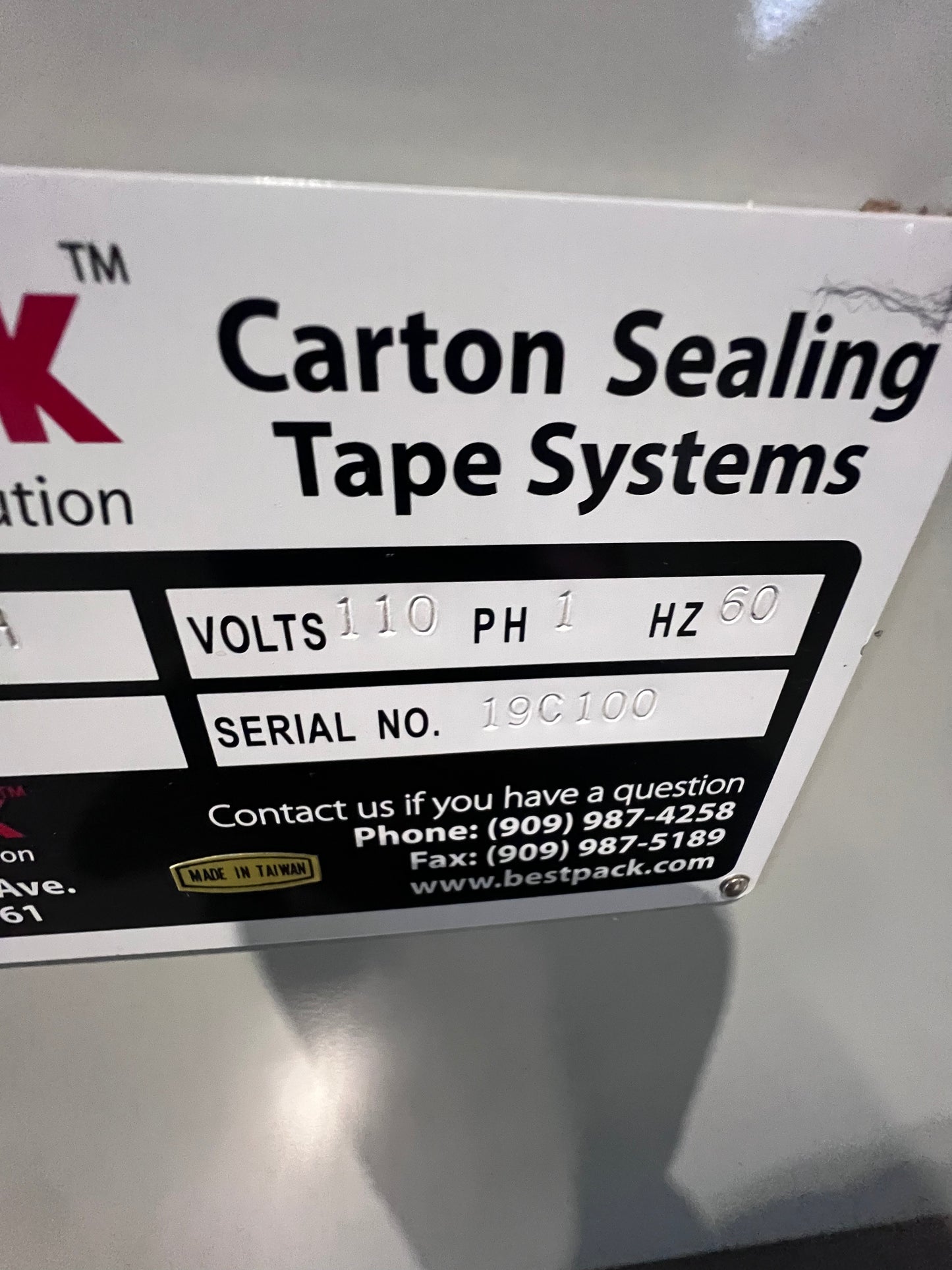 Used Best Pack Automatic Uniform Case Erector & Bottom Sealer, Model ELVSL22-3H