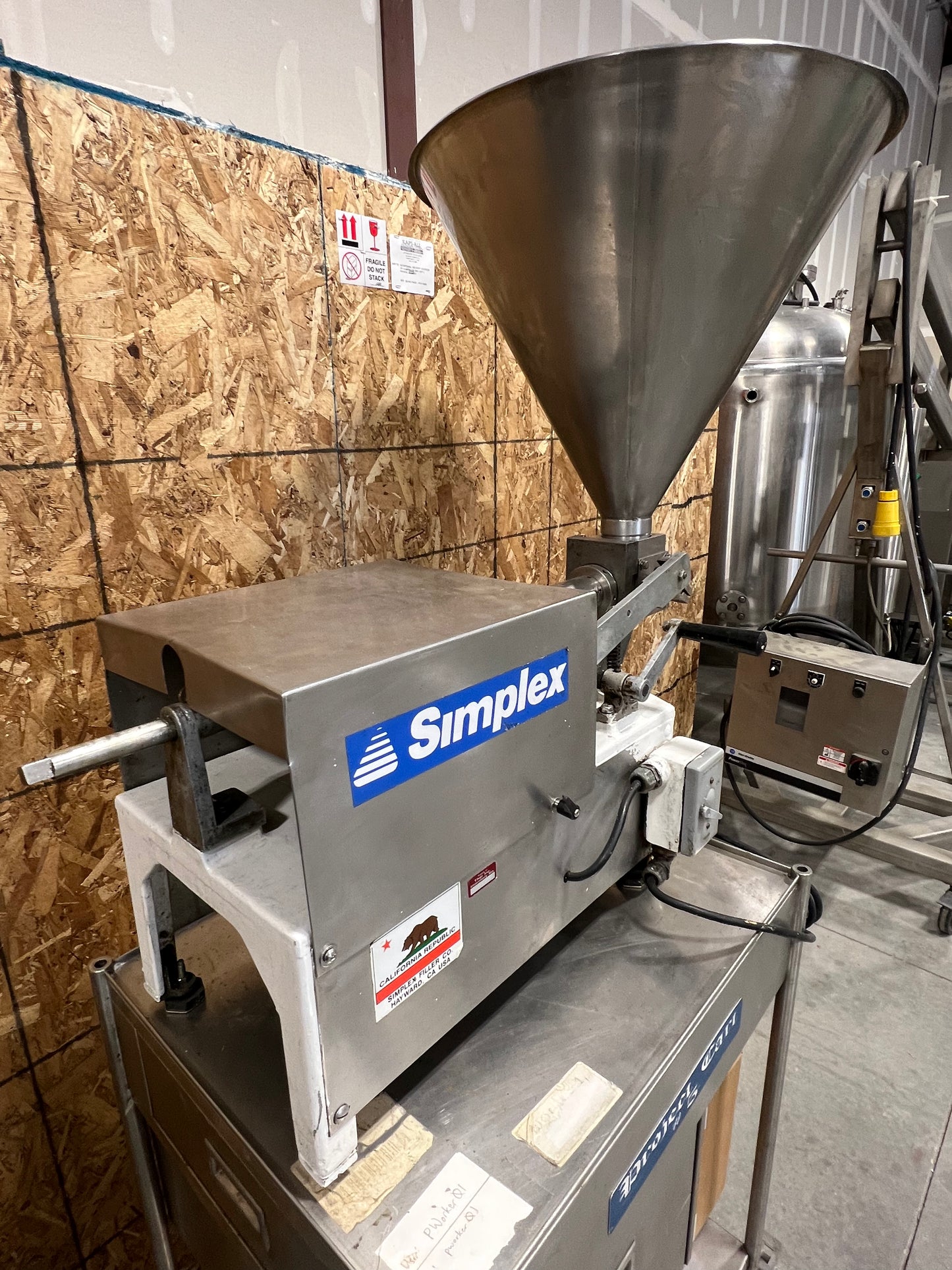 Simplex with Hopper and Portable cart with drawers