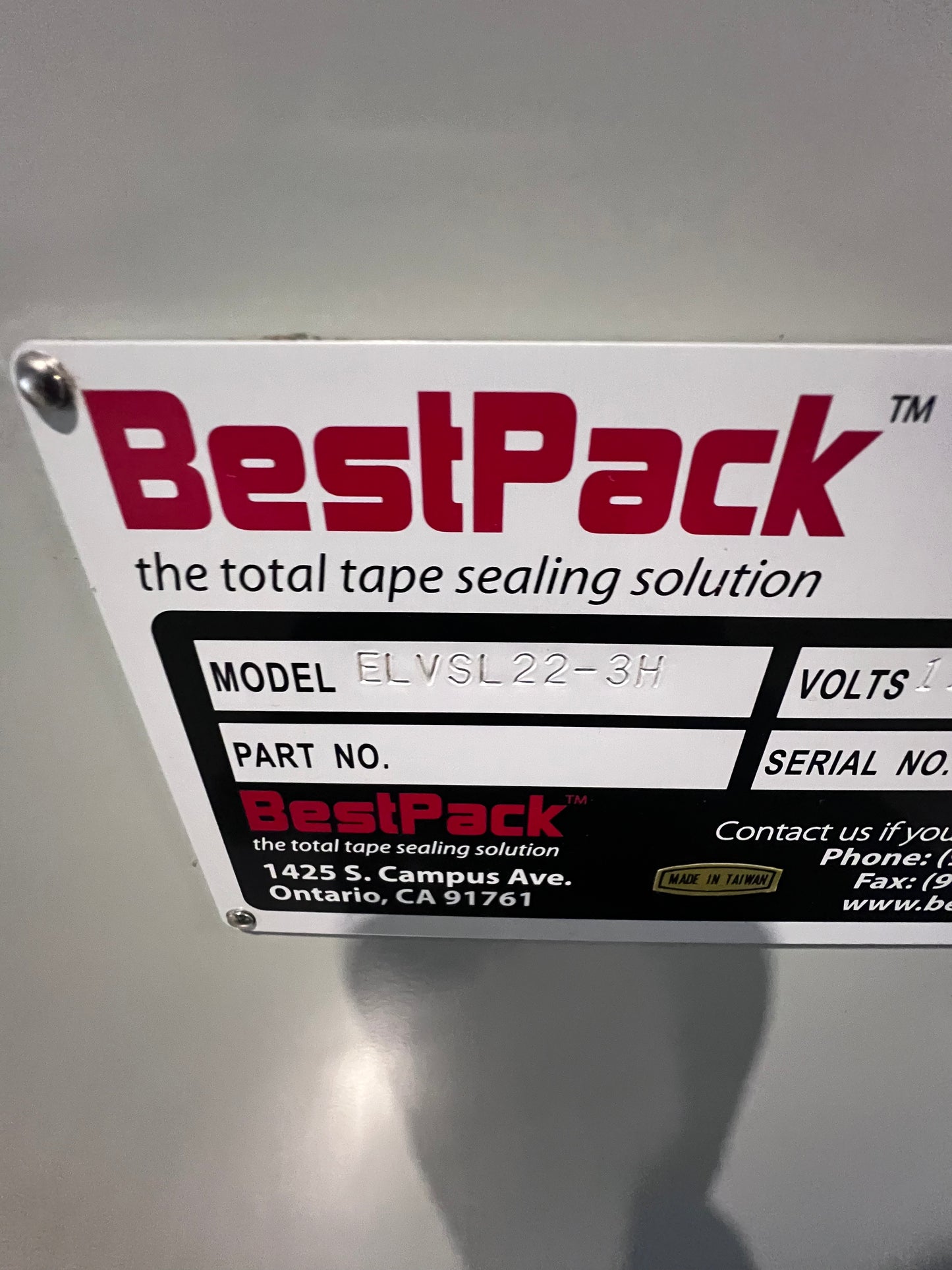 Used Best Pack Automatic Uniform Case Erector & Bottom Sealer, Model ELVSL22-3H