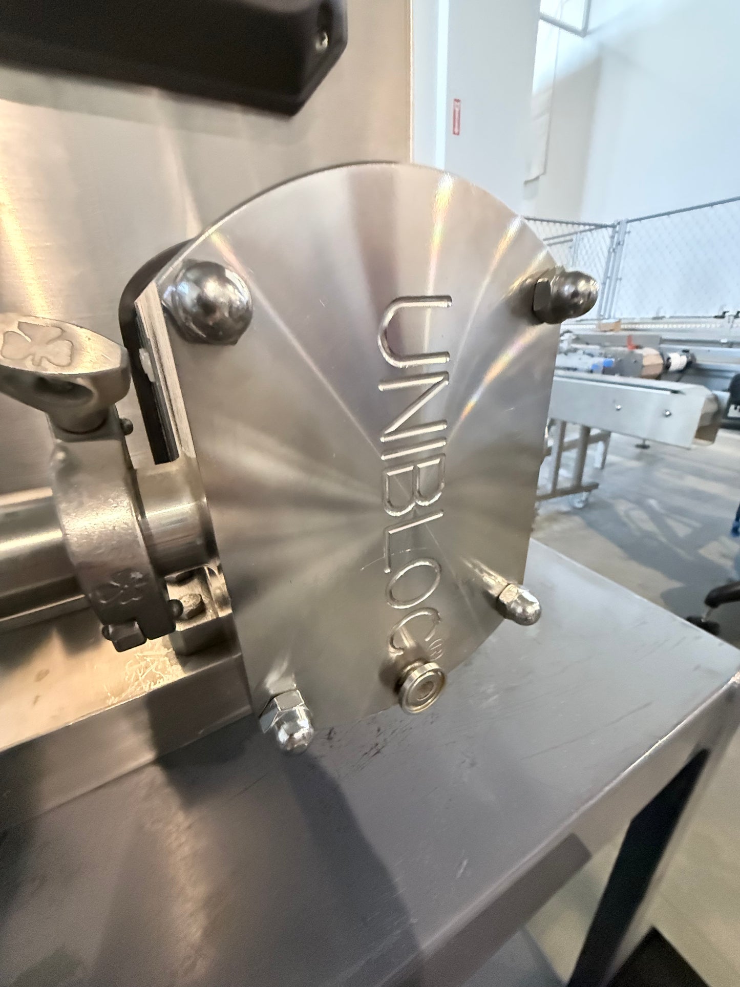 Pre-Owned Unibloc PD Pump Model Labtop 400-450, TC Ports, On Casters with Plug, VFD