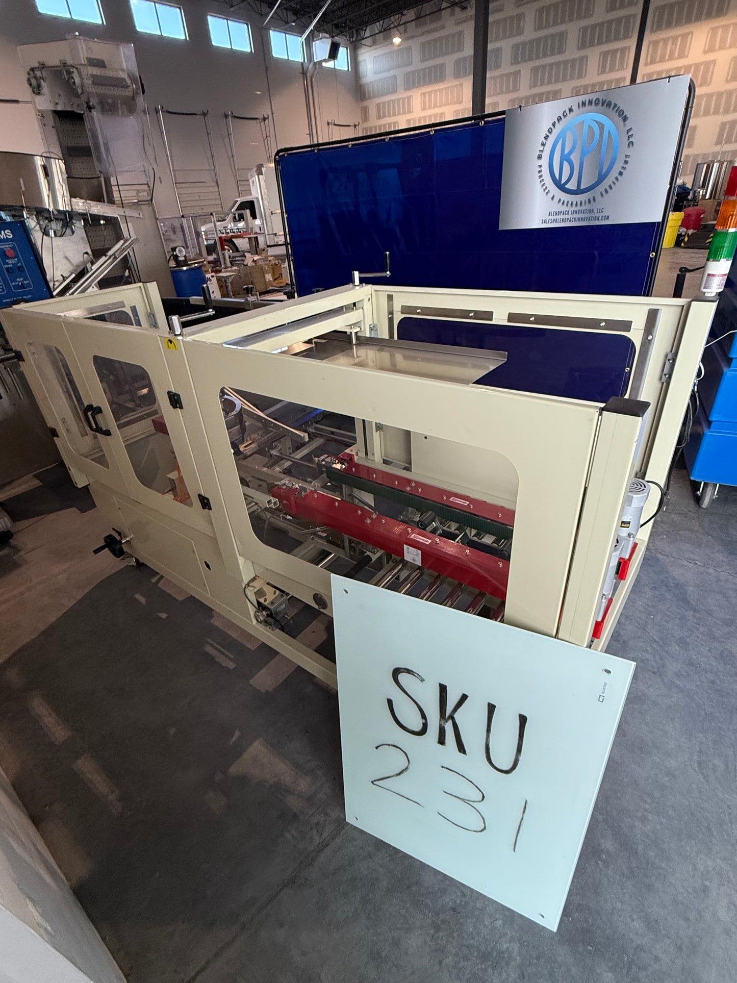 Brother (BroPac) Automatic Case Erector and Bottom Sealer, Model CES4035M