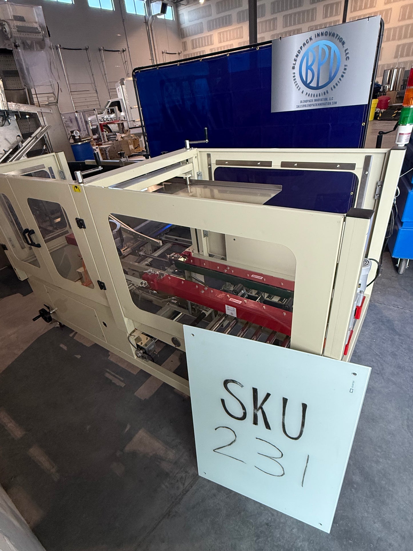 Brother (BroPac) Automatic Case Erector and Bottom Sealer, Model CES4035M