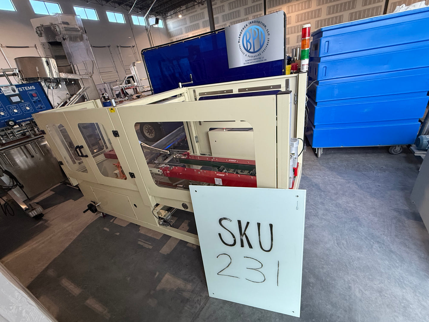 Brother (BroPac) Automatic Case Erector and Bottom Sealer, Model CES4035M