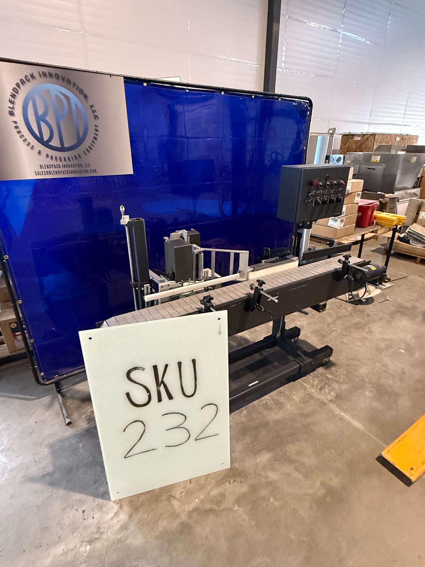Used Universal Labeler, Park Products, Inc,  Serial # TA2B-285