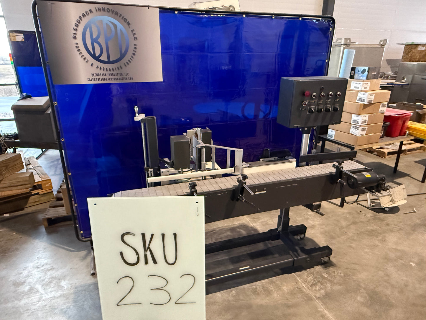 Used Universal Labeler, Park Products, Inc,  Serial # TA2B-285