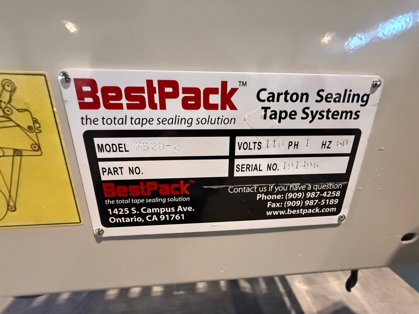 Best Pack Case Packer - Bottom Taper - MS20-2