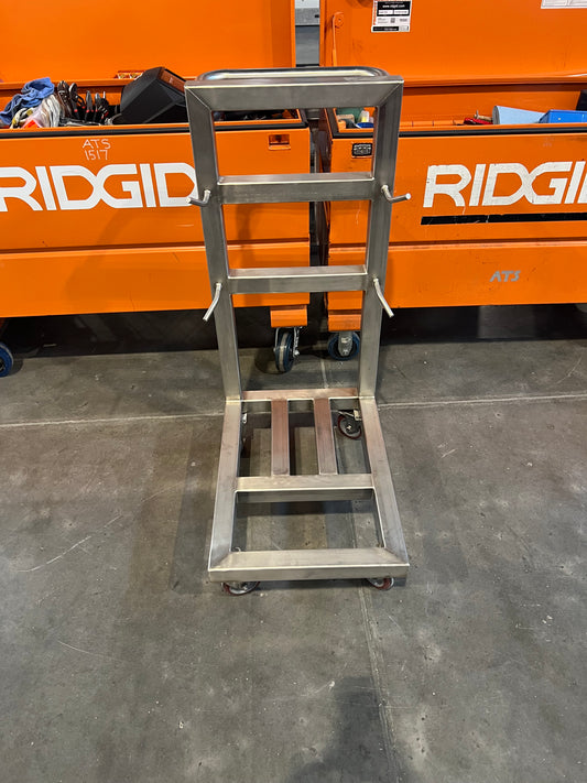 SS square tube cart with casters (2 locking) -Stock UTAH $2500 EACH - 1 Each Available
