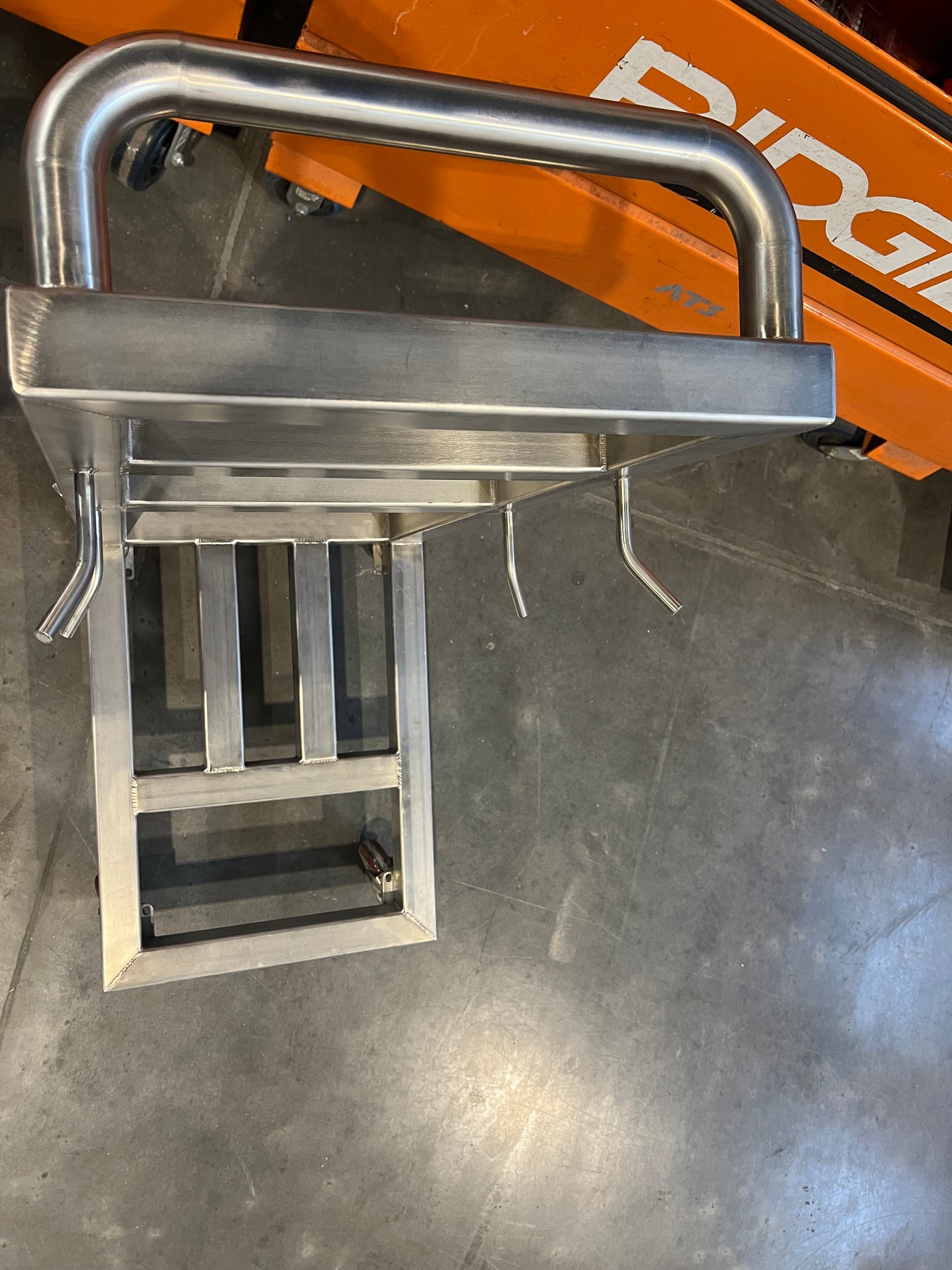 SS square tube cart with casters (2 locking) -Stock UTAH $2500 EACH - 1 Each Available