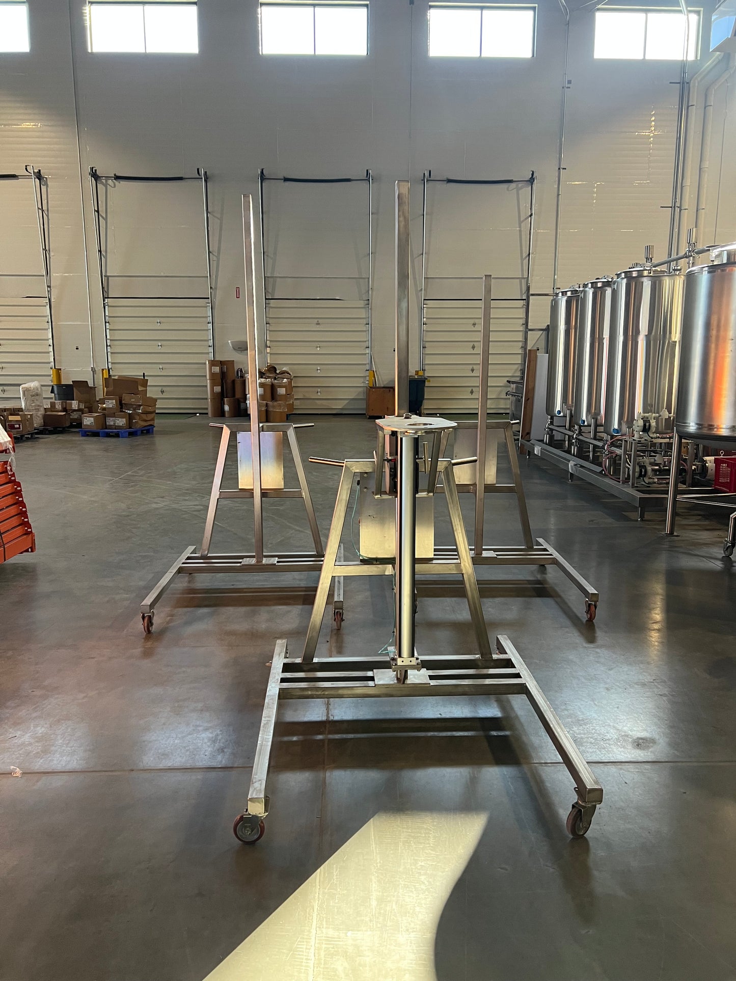 NEW ATS Mixer Pneumatic Lift Stand SS cart with casters Stock UTAH - 3 Each