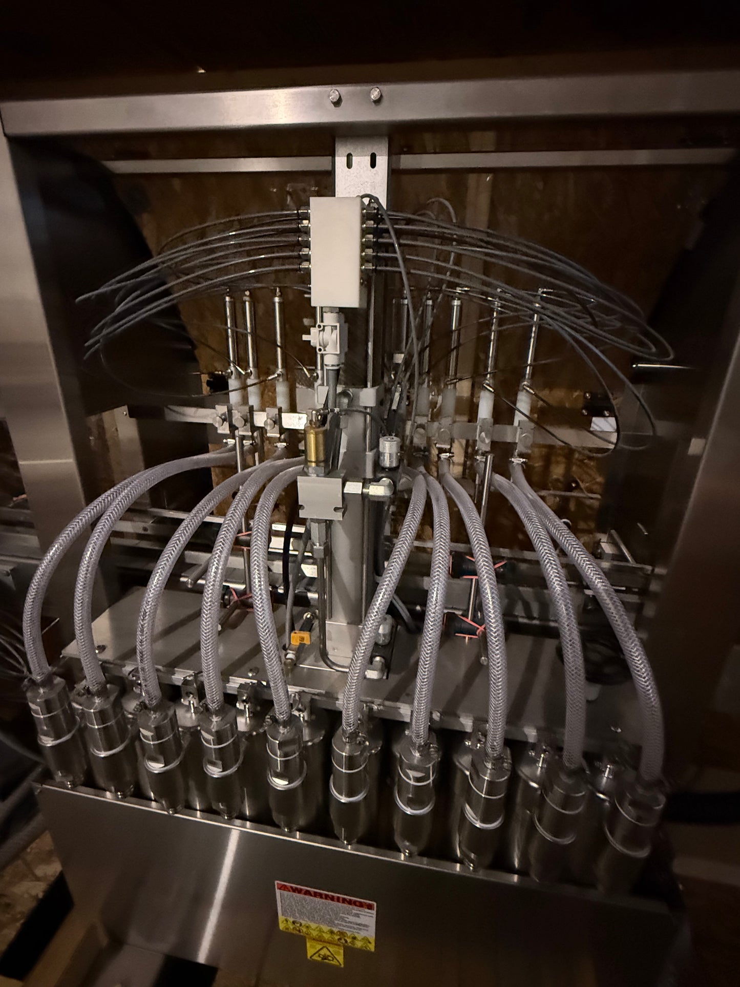 Kaps-All NEW Model V-8-E- Piston filler with 8'6" conveyor - 10 Pistons / Tip Nozzles, Class 1 / Div 1