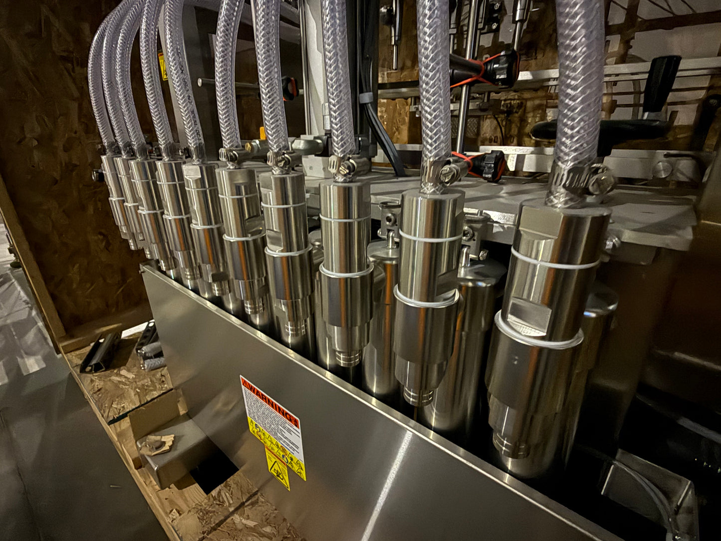 Kaps-All NEW Model V-8-E- Piston filler with 8'6" conveyor - 10 Pistons / Tip Nozzles, Class 1 / Div 1