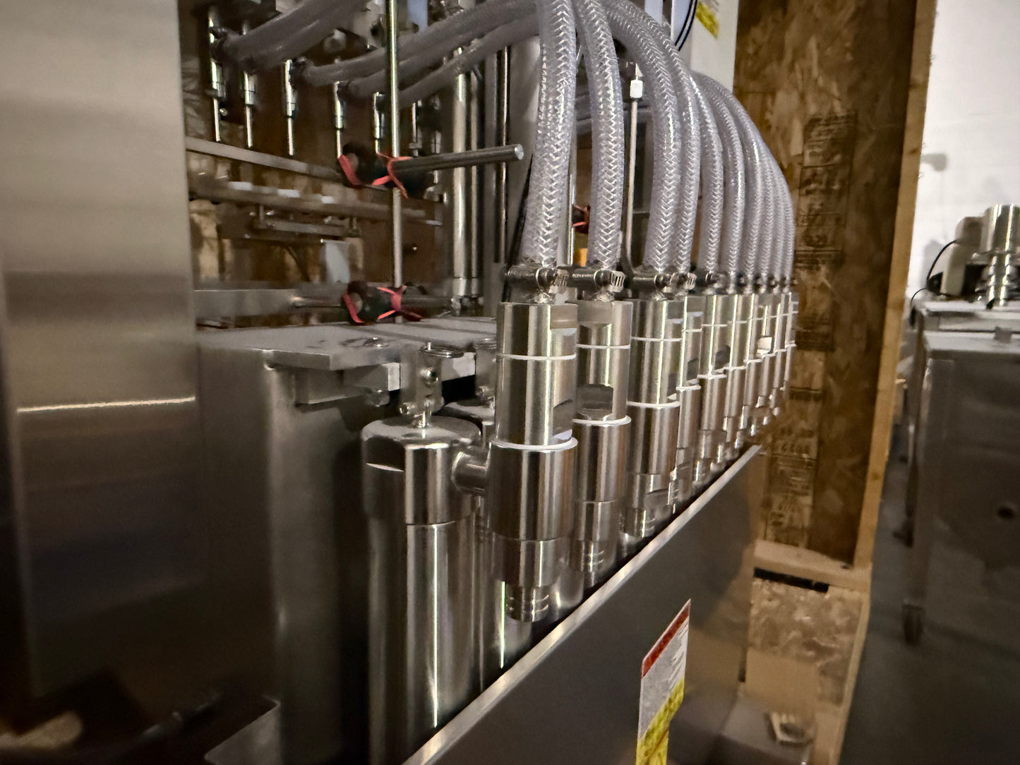 Kaps-All NEW Model V-8-E- Piston filler with 8'6" conveyor - 10 Pistons / Tip Nozzles, Class 1 / Div 1